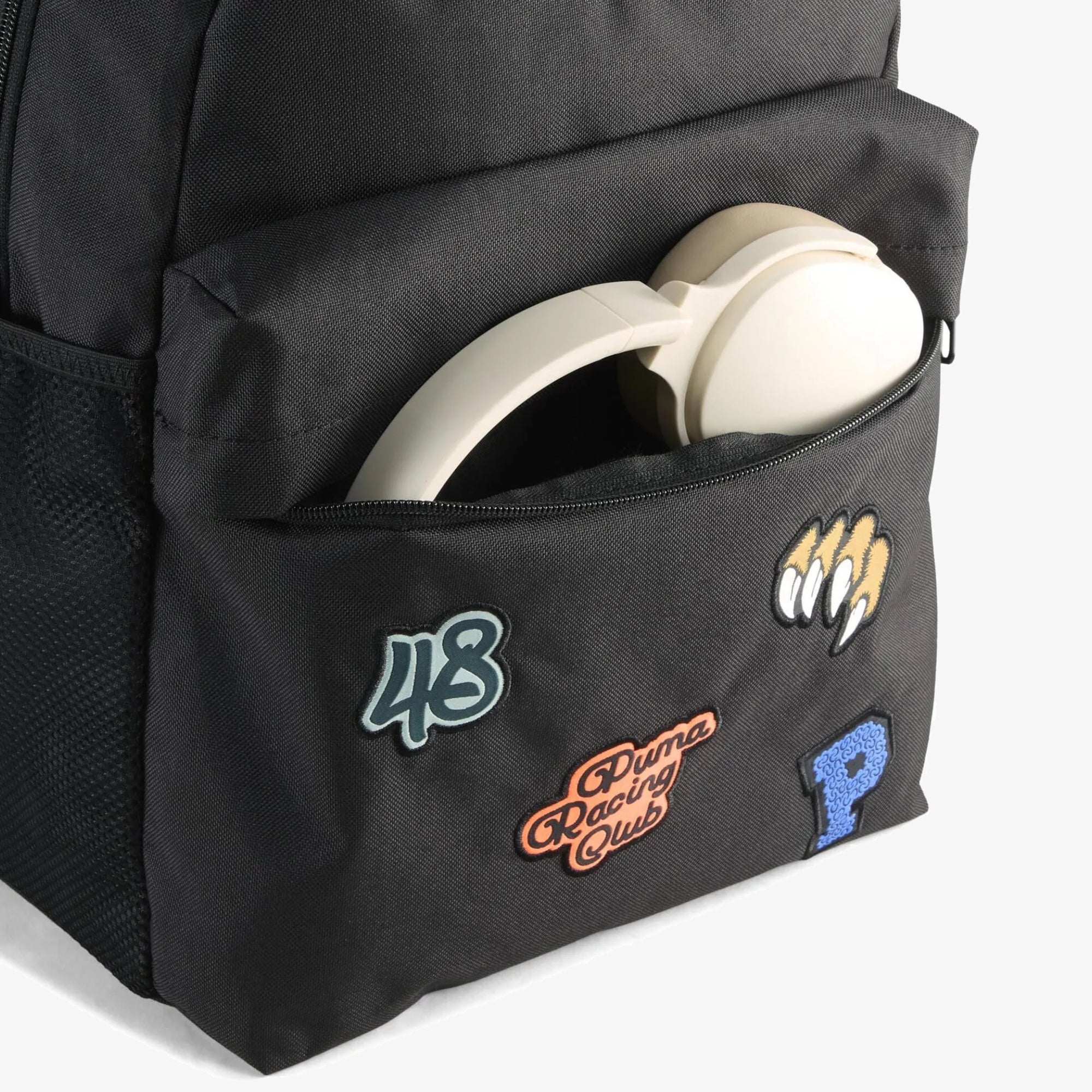 Унисекс раница Puma Phase Patch Backpack - 091730-01 детайл джоб отпред