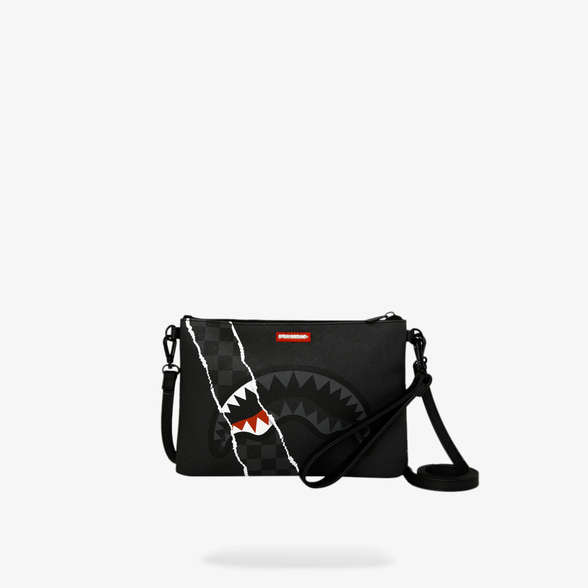 Унисекс клъч Sprayground Center Rip Revealing Gray Check Crossover Clutch - 910B9350NSZ