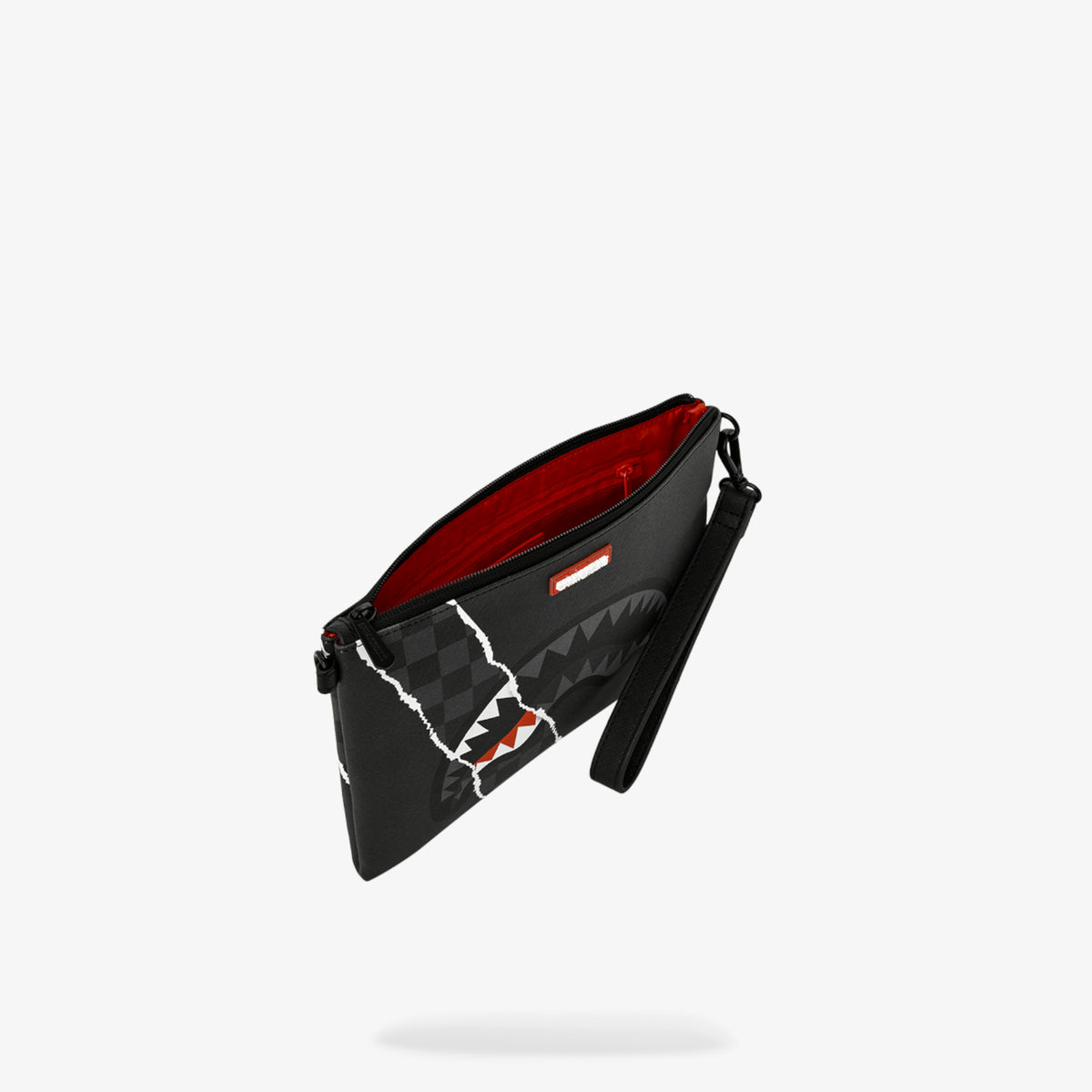 Унисекс клъч Sprayground Center Rip Revealing Gray Check Crossover Clutch - 910B9350NSZ детайл джоб