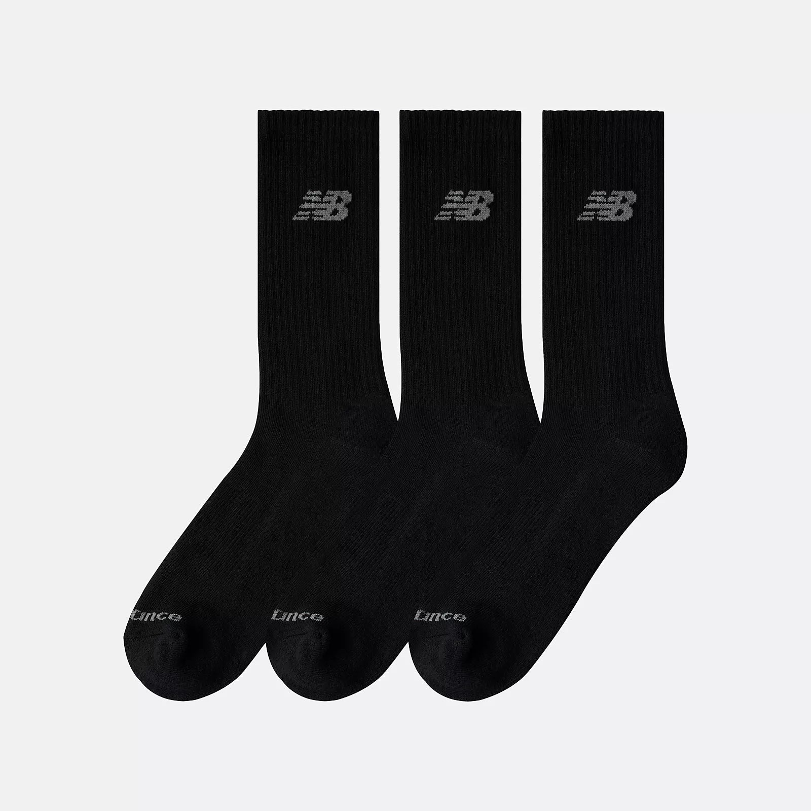 Чорапи New Balance Performance Basic Crew (3 Pairs) - LAS51423BK отстрани