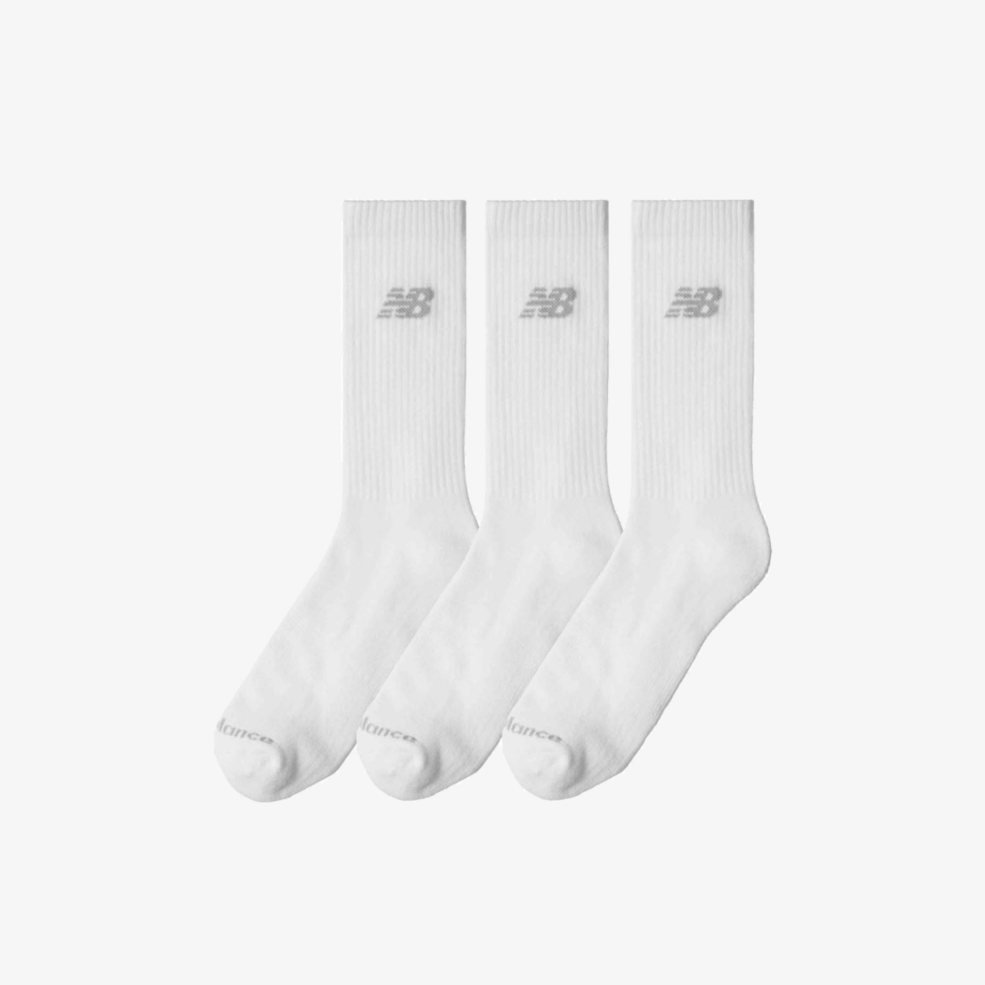 Чорапи New Balance Performance Basic Crew Socks (3 Pairs) - LAS51423WT отстрани