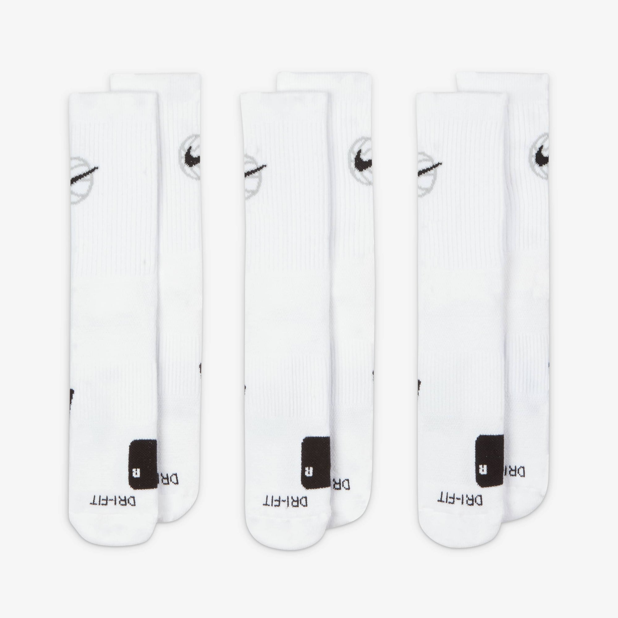 Чорапи Nike Everyday Crew Basketball Socks (3 Pairs) DA2123-100 отгоре