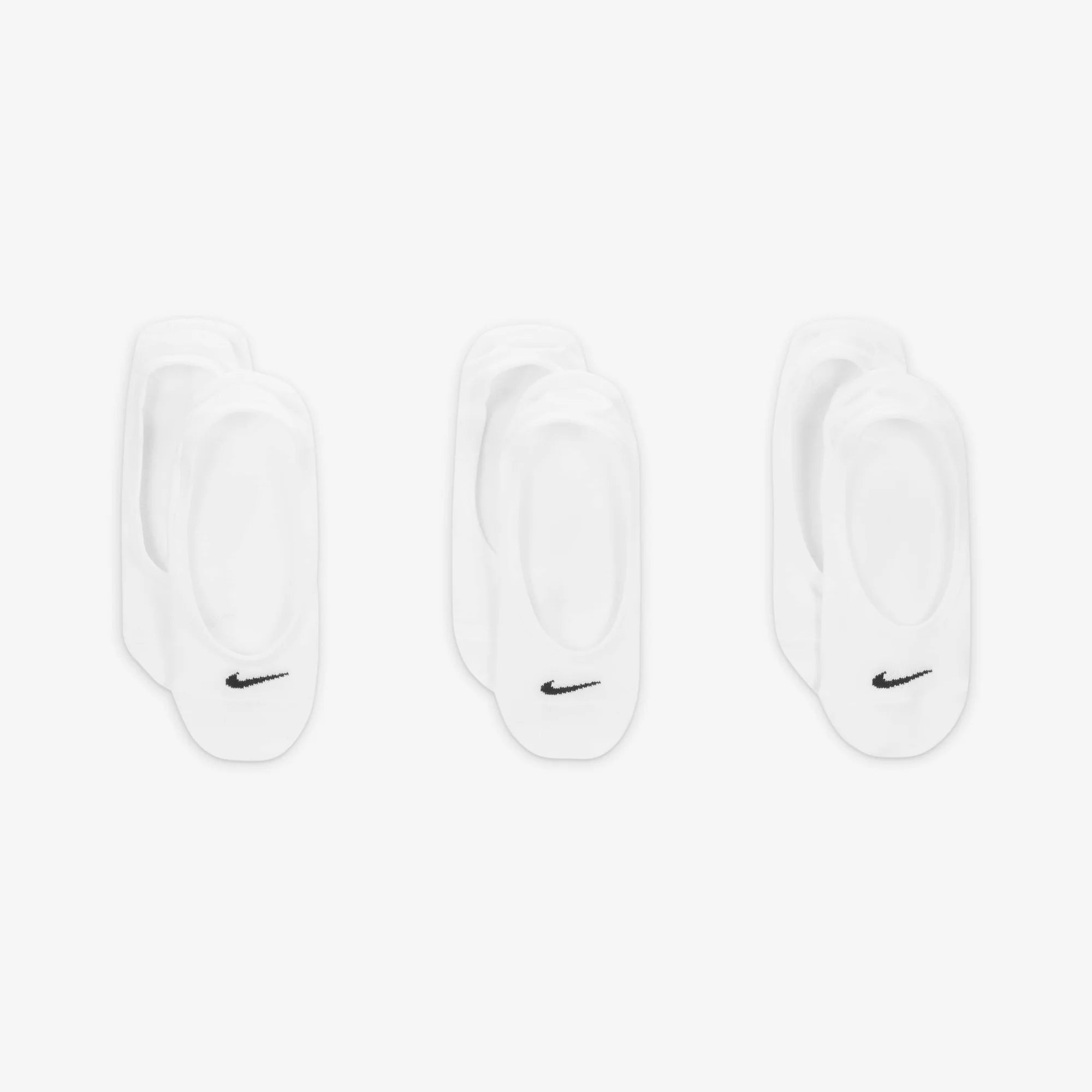 Унисекс чорапи Nike Everyday Lightweight Training Footie Socks 3 Pairs - SX4863-101 отгоре