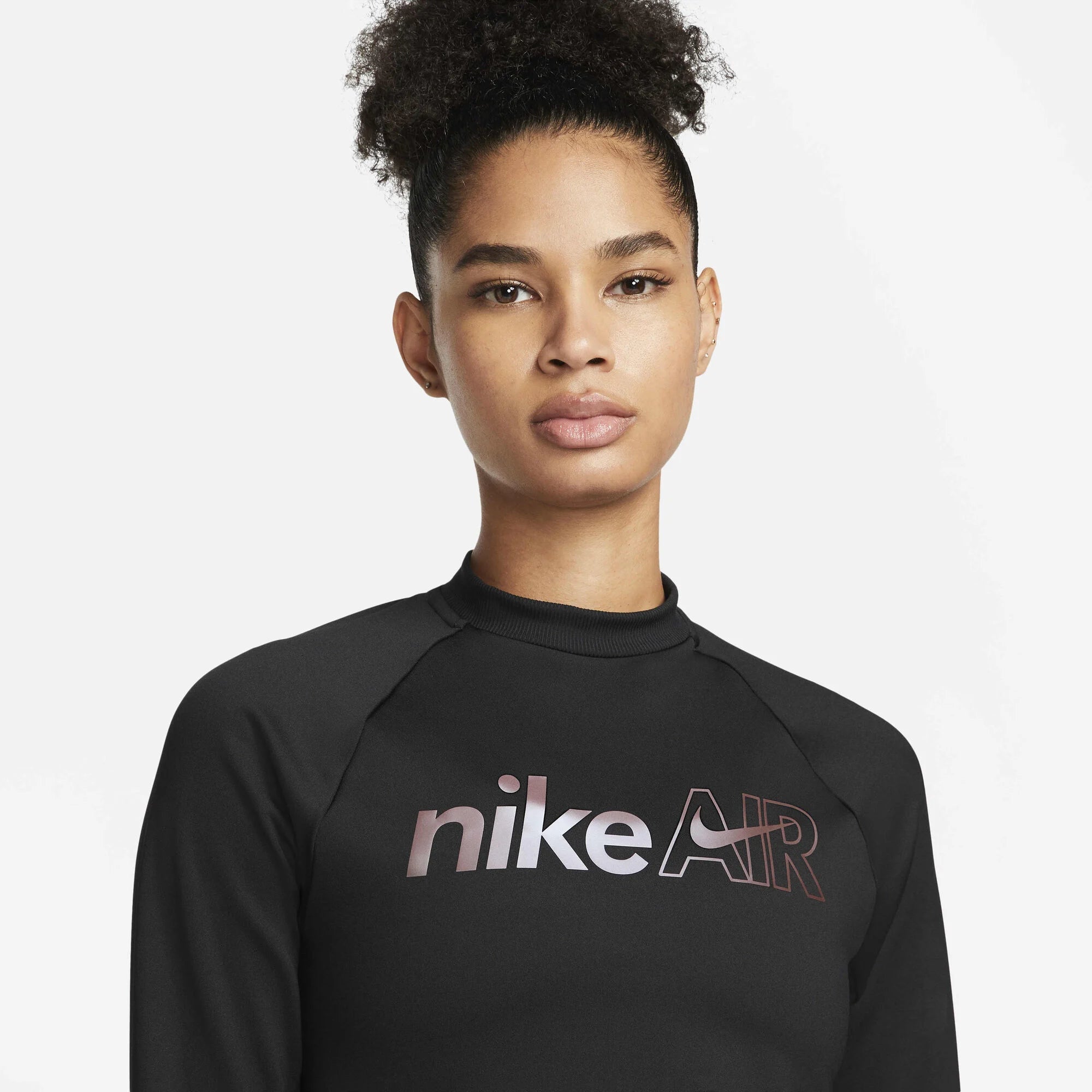 Дамска блуза Nike Air Running Midlayer Top - DM7545-010 детайл отпред