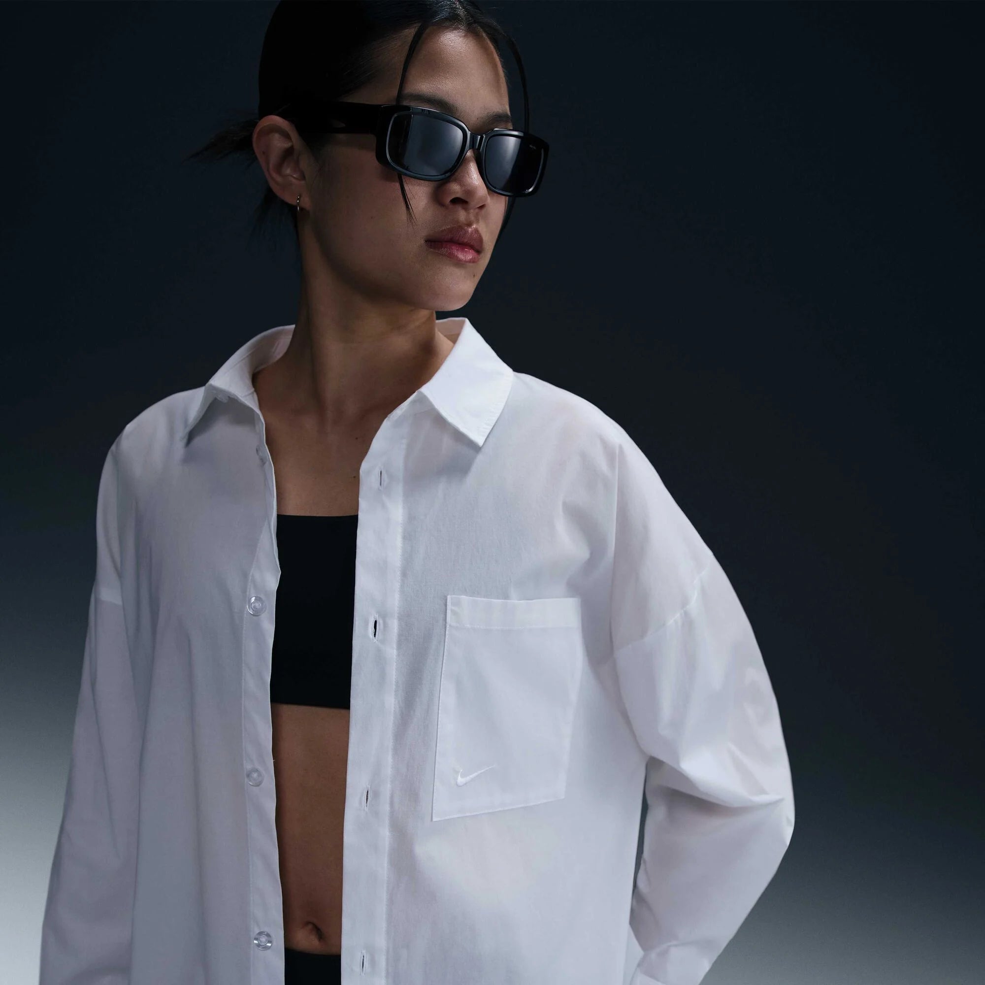 Дамска риза Nike Chill Poplin Loose Top - Airhouse