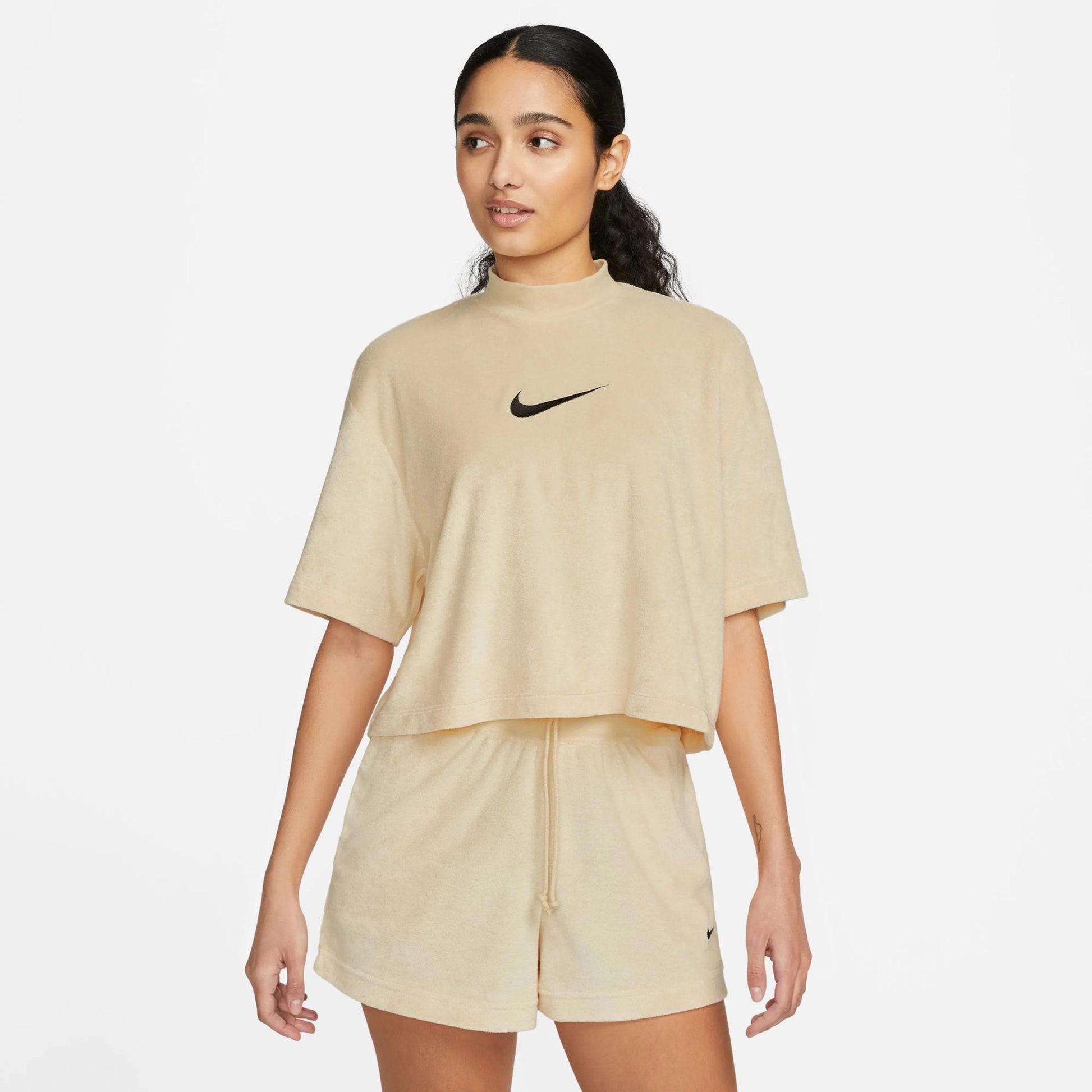 Дамска тениска Nike NSW Mock Neck Terry Top - Airhouse