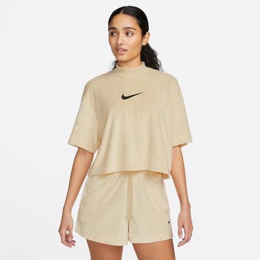 Дамска тениска Nike NSW Mock Neck Terry Top - Airhouse