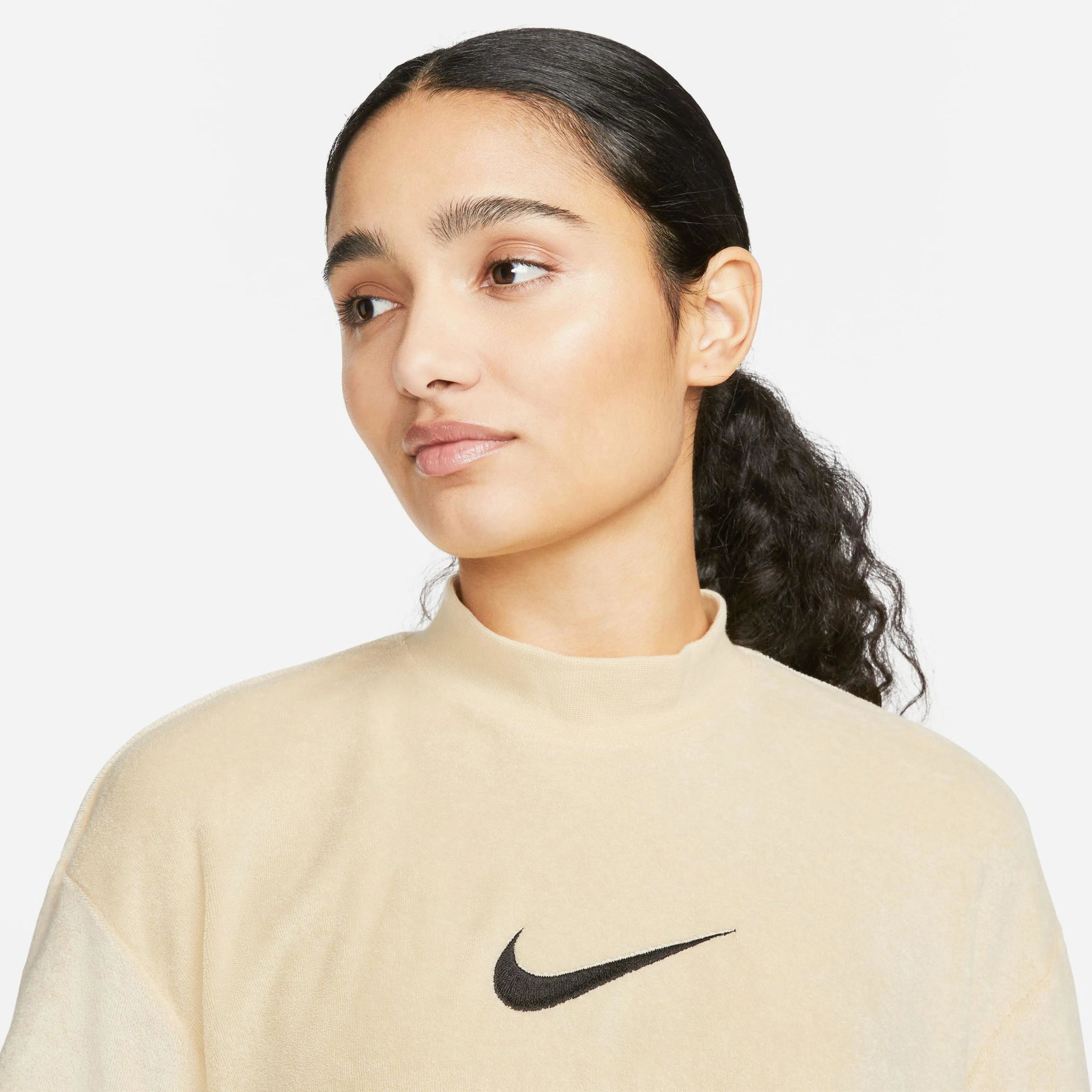 Дамска тениска Nike NSW Mock Neck Terry Top - Airhouse