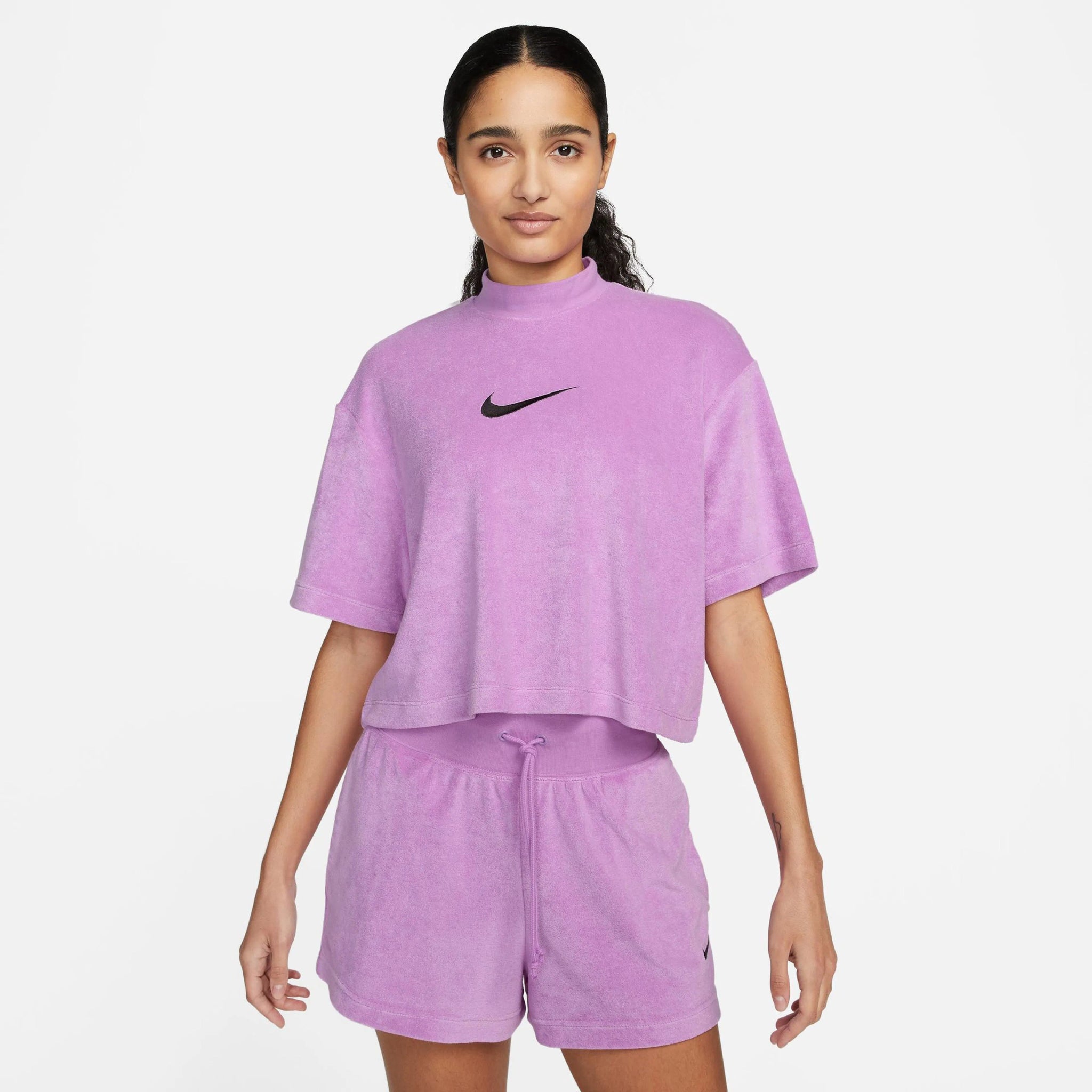 Дамска тениска Nike NSW Mock Neck Terry Top - Airhouse