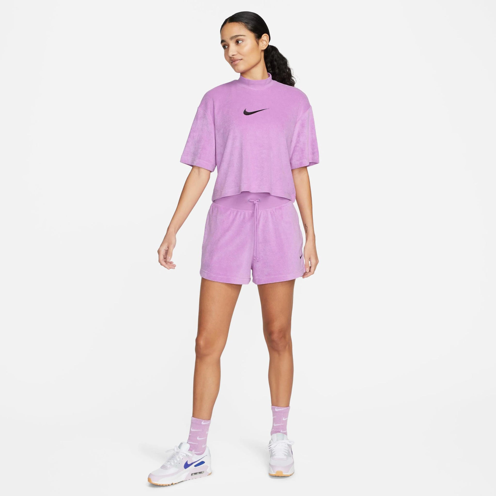 Дамска тениска Nike NSW Mock Neck Terry Top - Airhouse