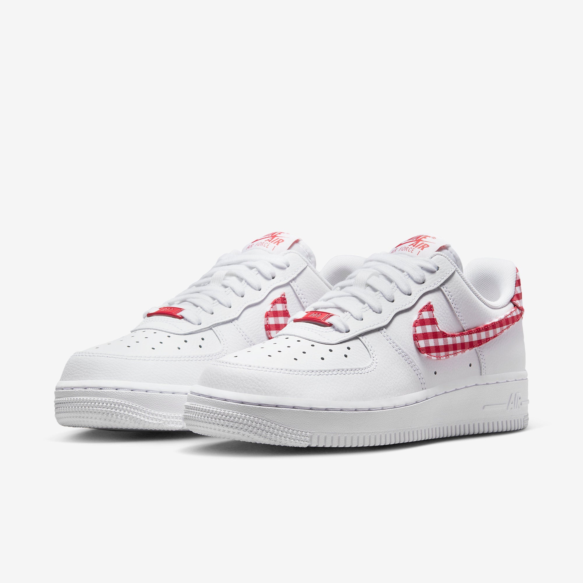 Дамски кецове Nike Air Force 1 '07 "Red Gingham" - Airhouse