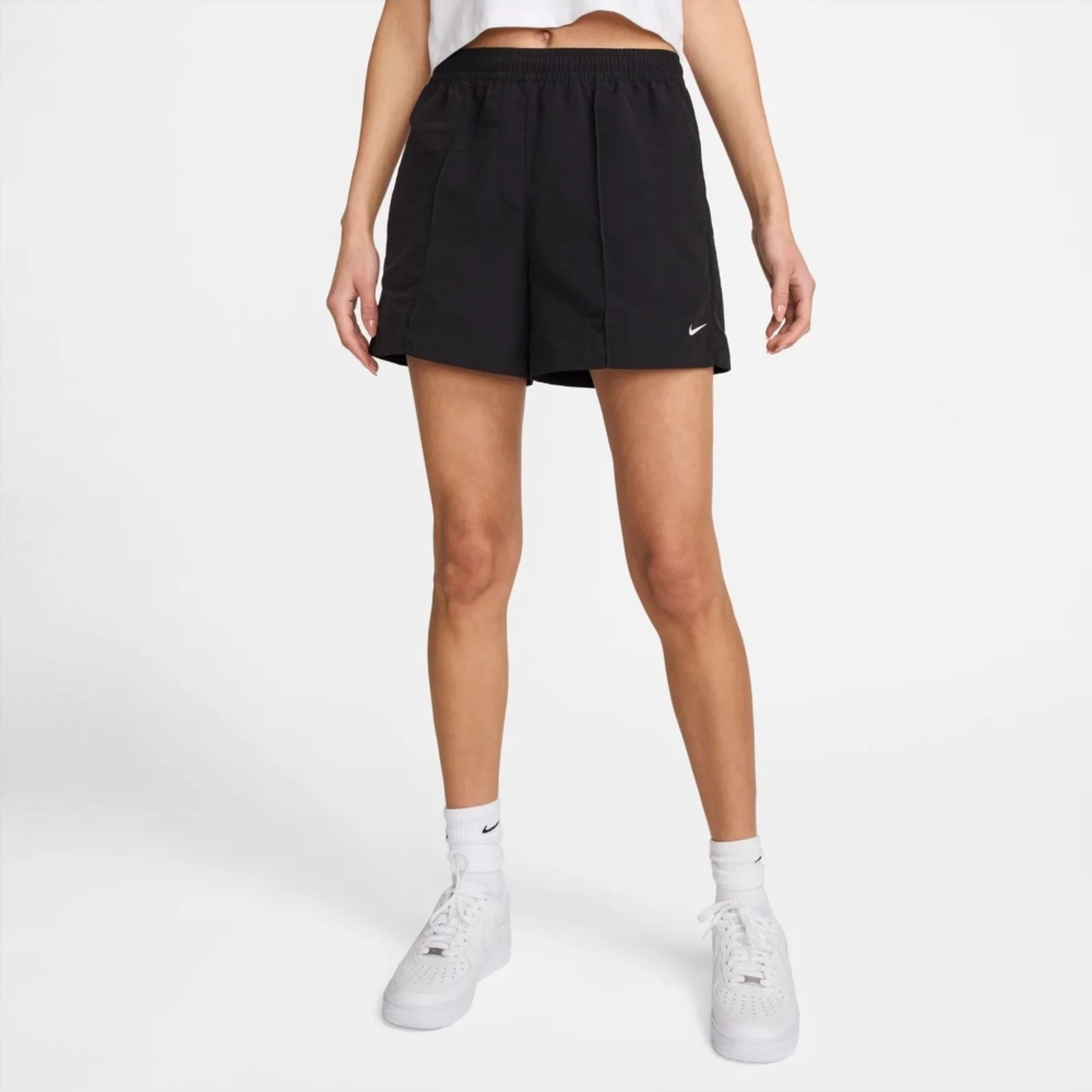 Дамски къс панталон Nike Essential Mid-Rise Woven Shorts - FV6622-010