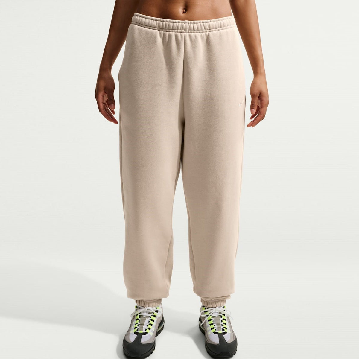 Дамски панталон Nike Studio Fleece Medium Weight High-Rise Oversized Cuffed Trousers - IM8074-236