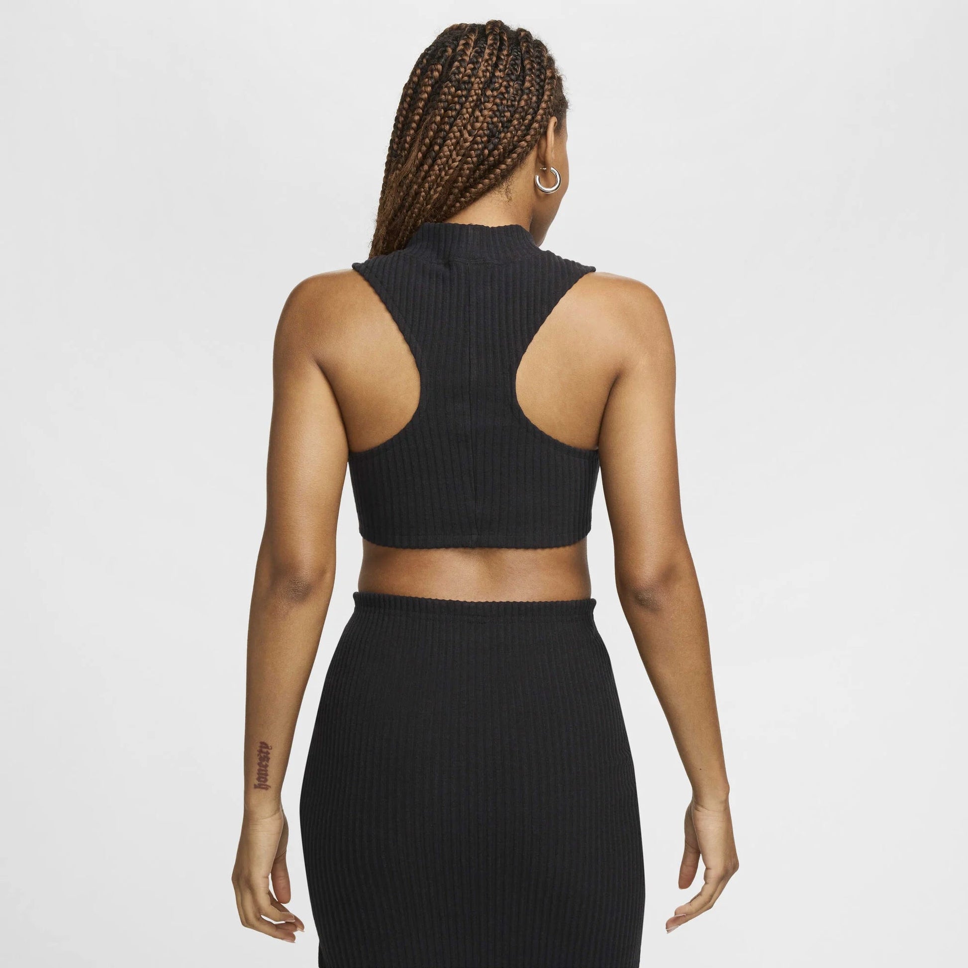 Дамски потник Nike Chill Rib Cropped Tank Top - Airhouse