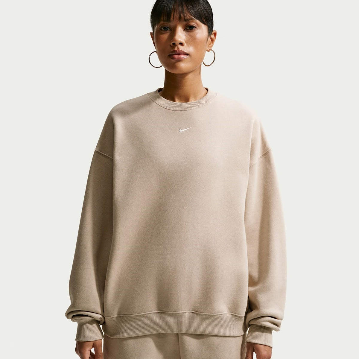 Дамски суитшърт Nike Studio Fleece Medium Weight Oversized Crew-Neck Sweatshirt - IM8082-236