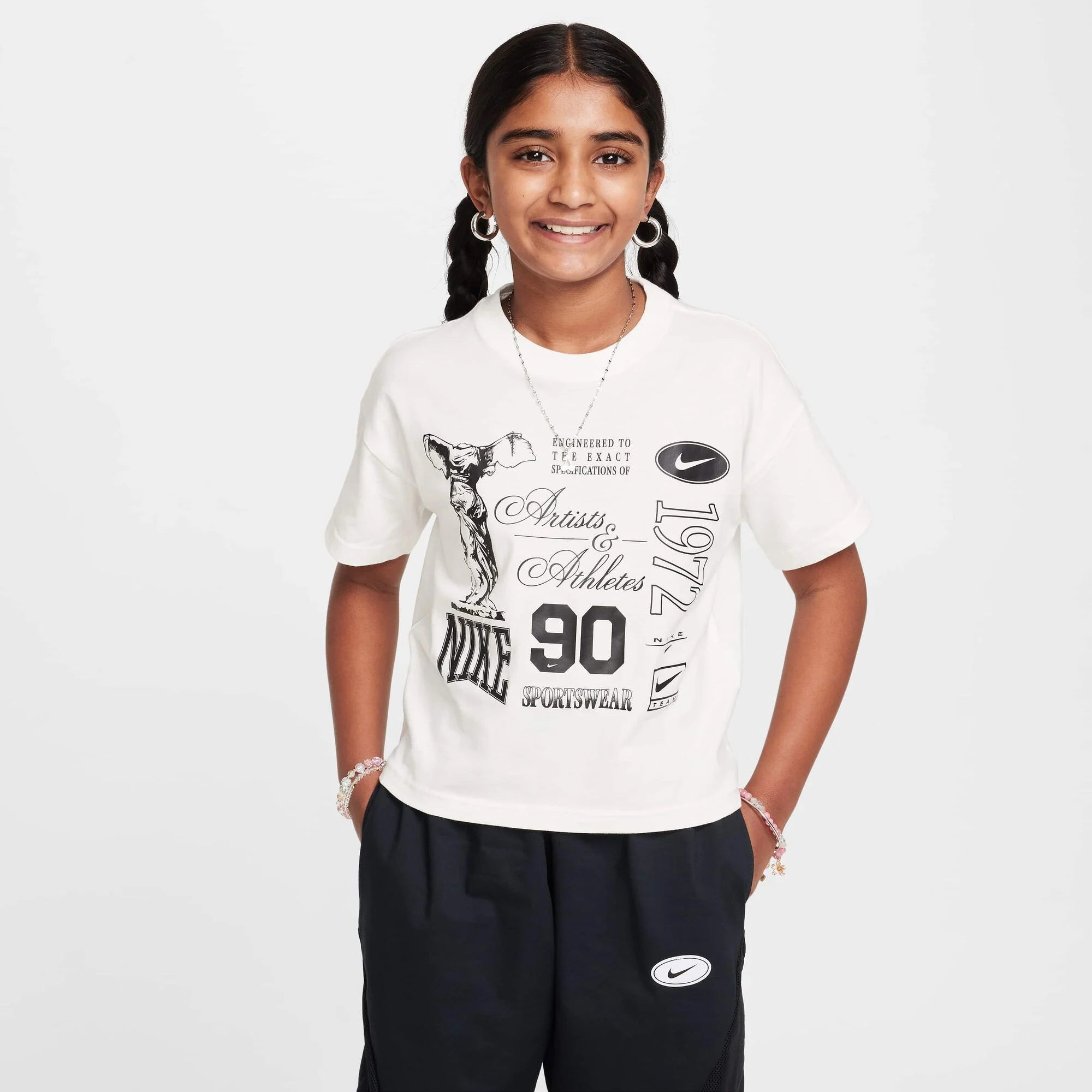 Детска тениска Nike Sportswear Older Kids' (Girls') Dance Tee - HM6306-133