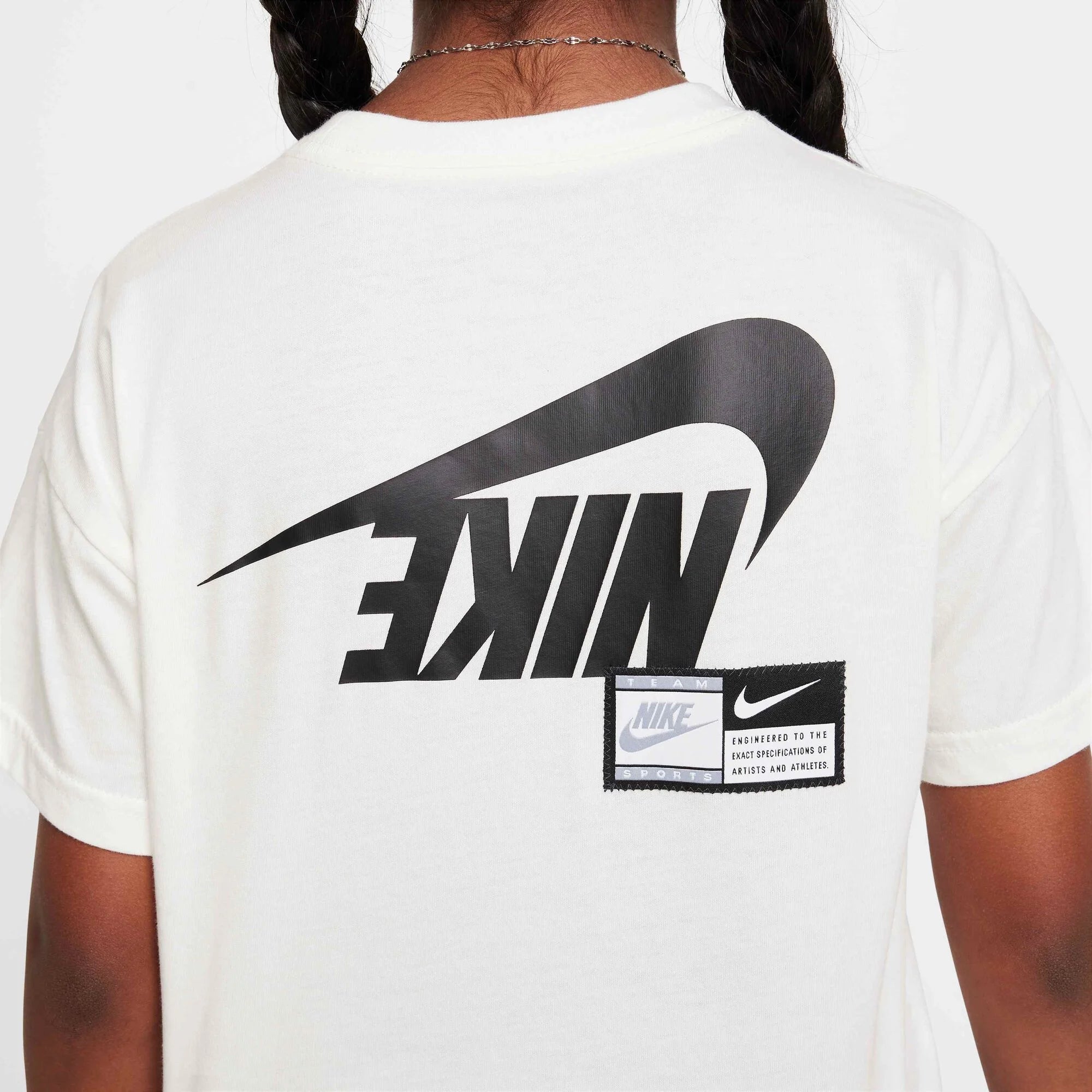 Детска тениска Nike Sportswear Older Kids' (Girls') Dance Tee - HM6306-133 лого детайл