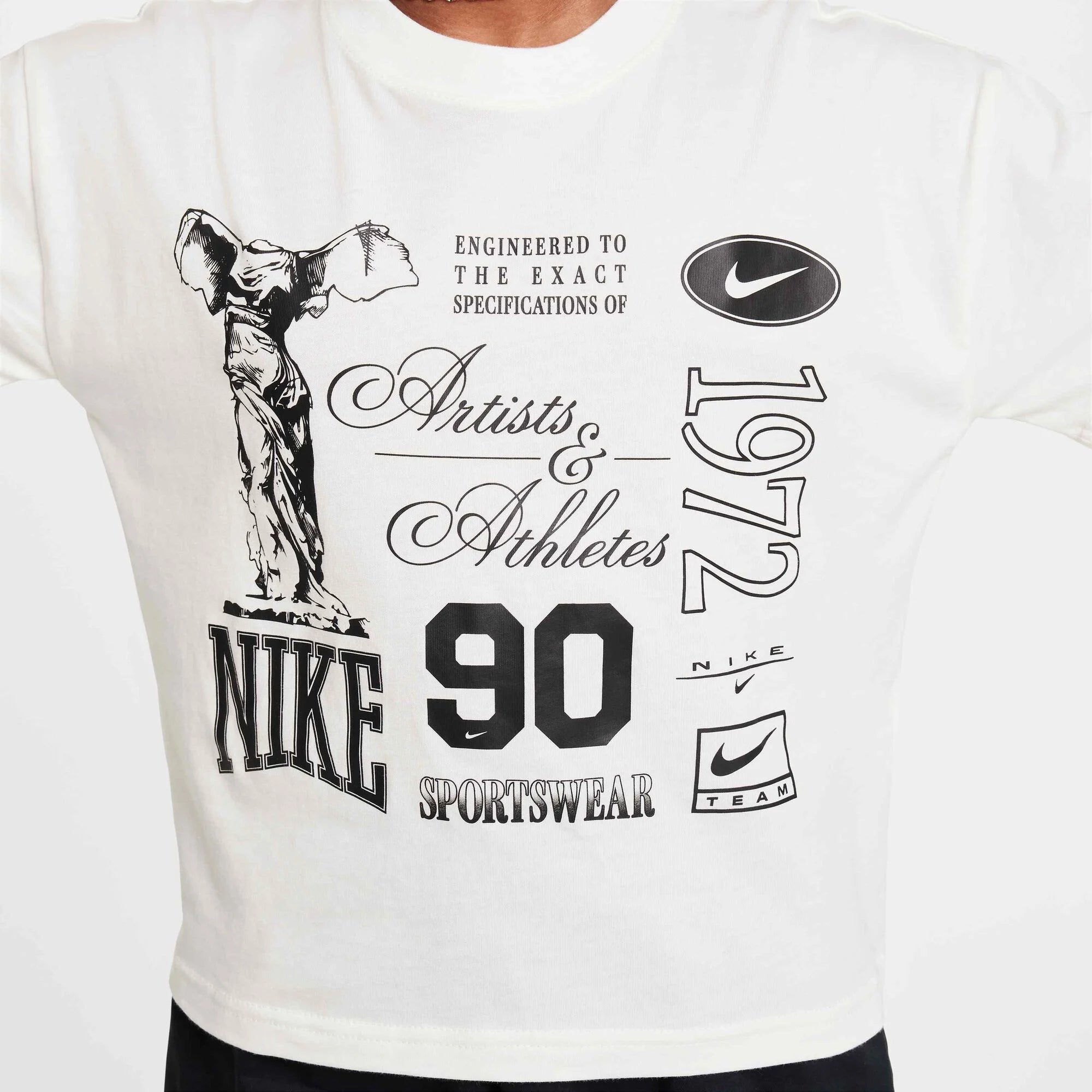 Детска тениска Nike Sportswear Older Kids' (Girls') Dance Tee - HM6306-133 детайл