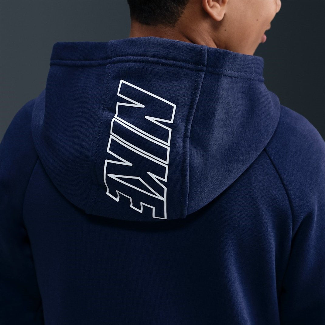 Детски екип Nike Sportswear Club Fleece Hooded Tracksuit - HQ9318-410 отзад