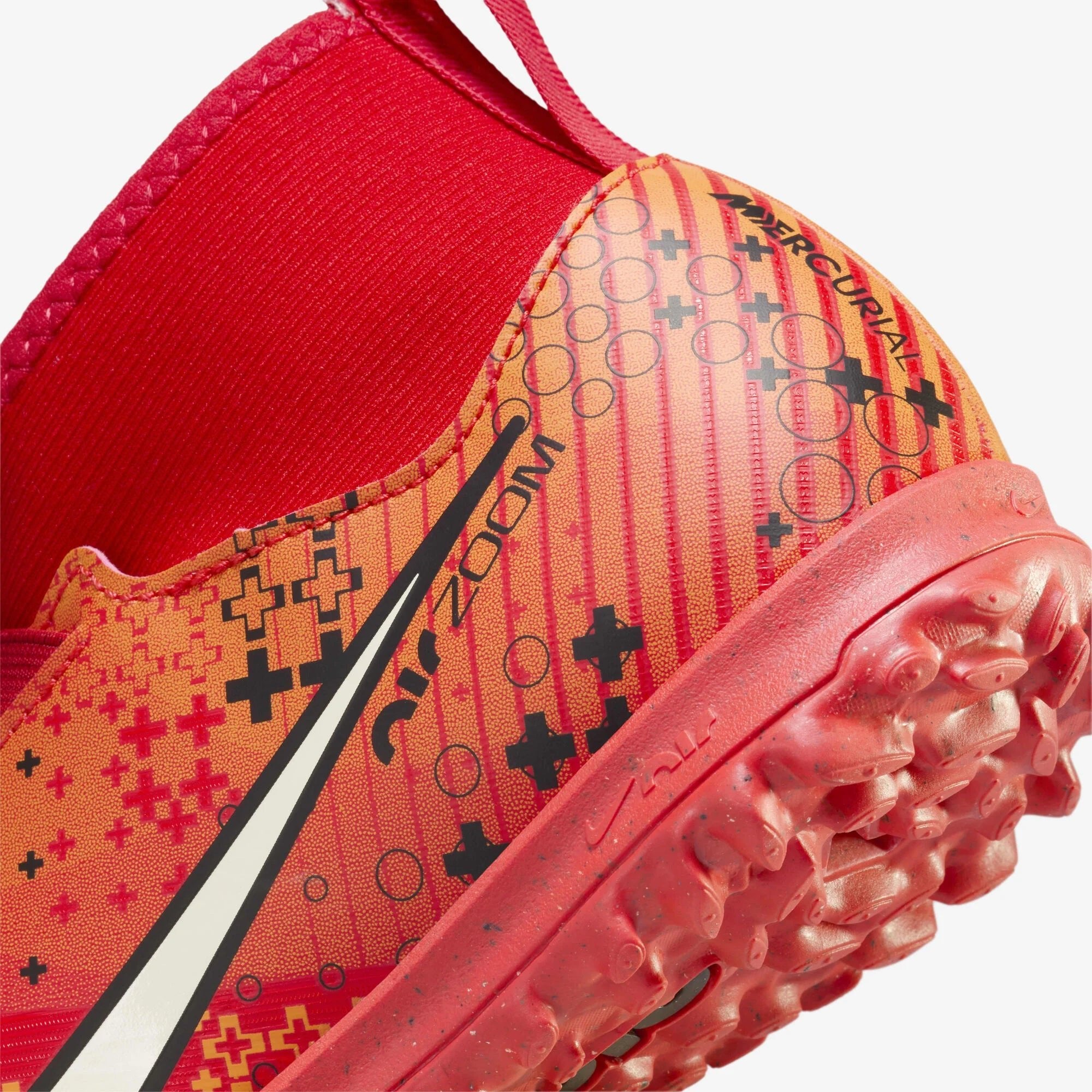 Детски футболни обувки Nike Jr. Superfly 9 Academy Mercurial Dream Speed TF - FJ0349-600 детайл отзад