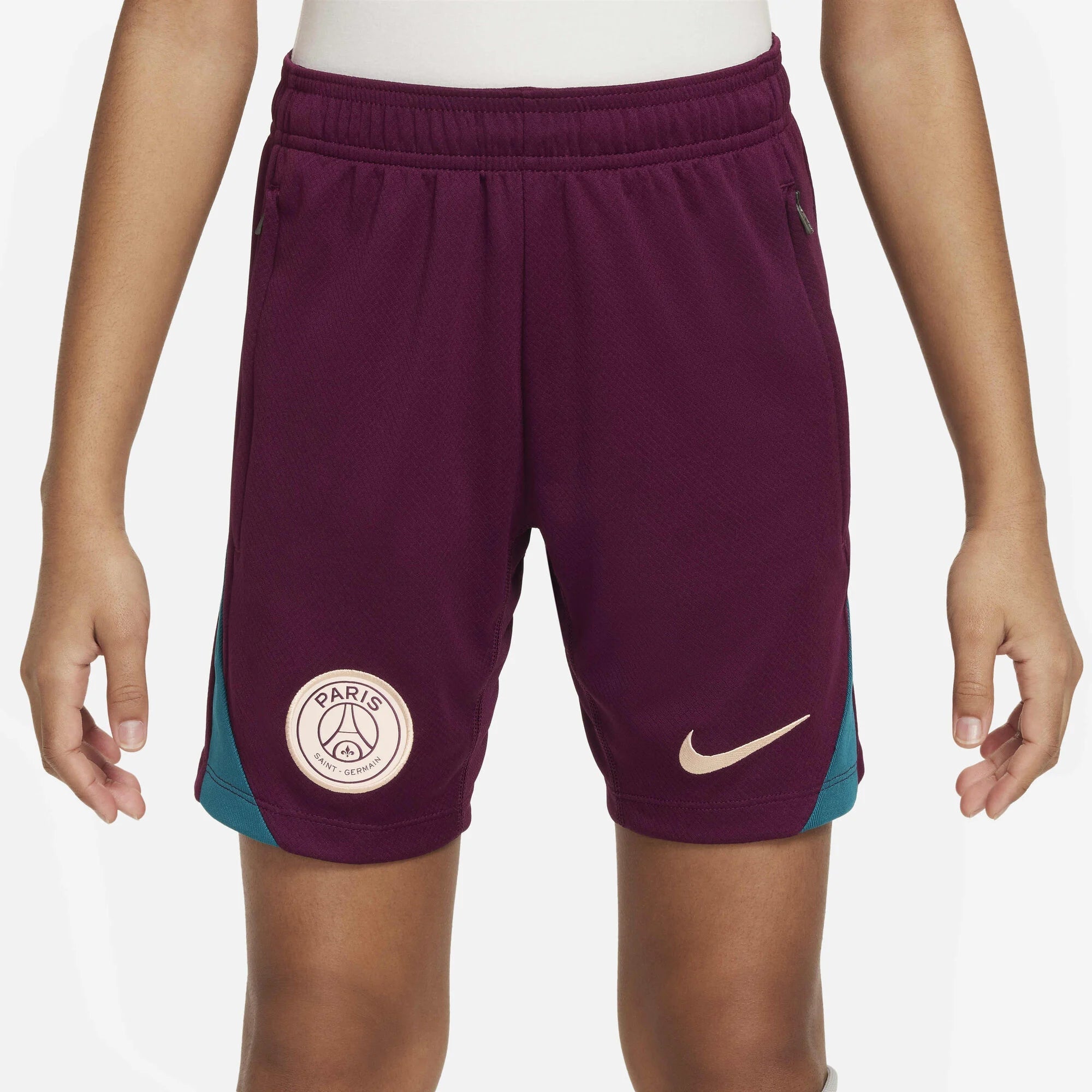 Детски къс панталон Nike PSG Strike Dri-FIT Dri-FIT Football Knit Shorts - FN9954-610 отпред