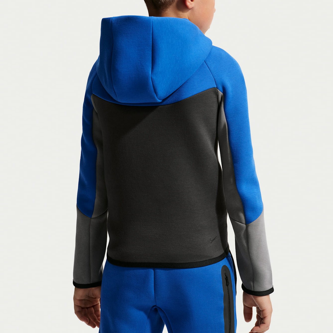 Детско худи Nike Sportswear Tech Fleece Full-Zip Hoodie - HV5867-481 момче отзад