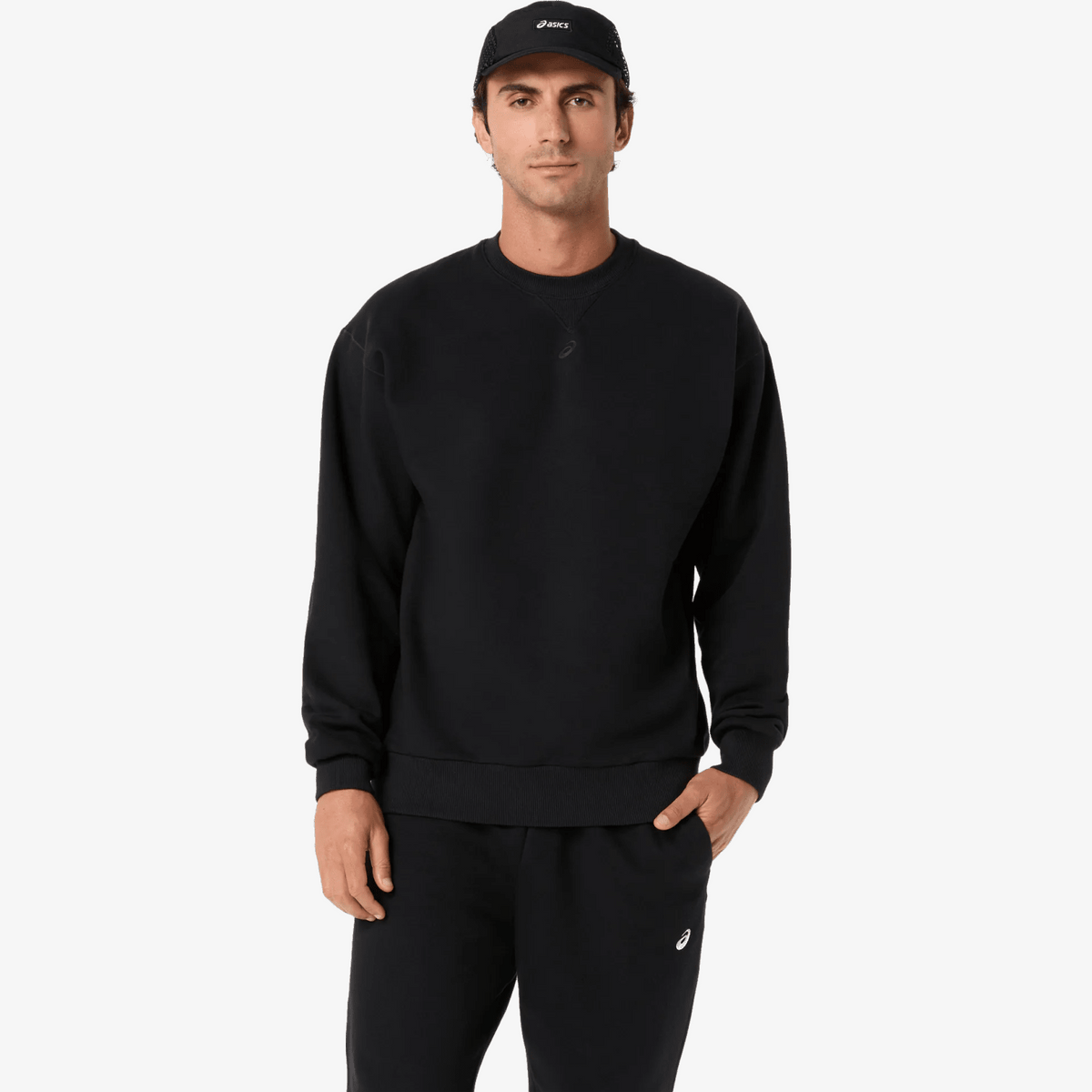Мъжка блуза Asics Fleece Relaxed Crew-Neck Top - 2031F335-001
