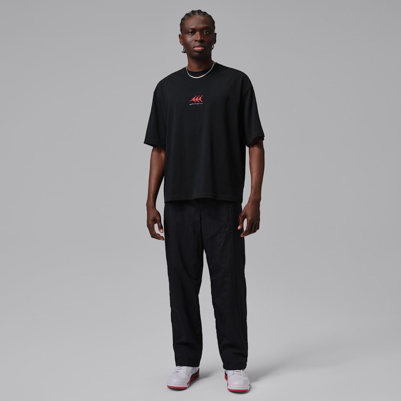 Мъжка тениска Jordan Flight Oversized Graphic T-Shirt IF3133-010 модел отпред