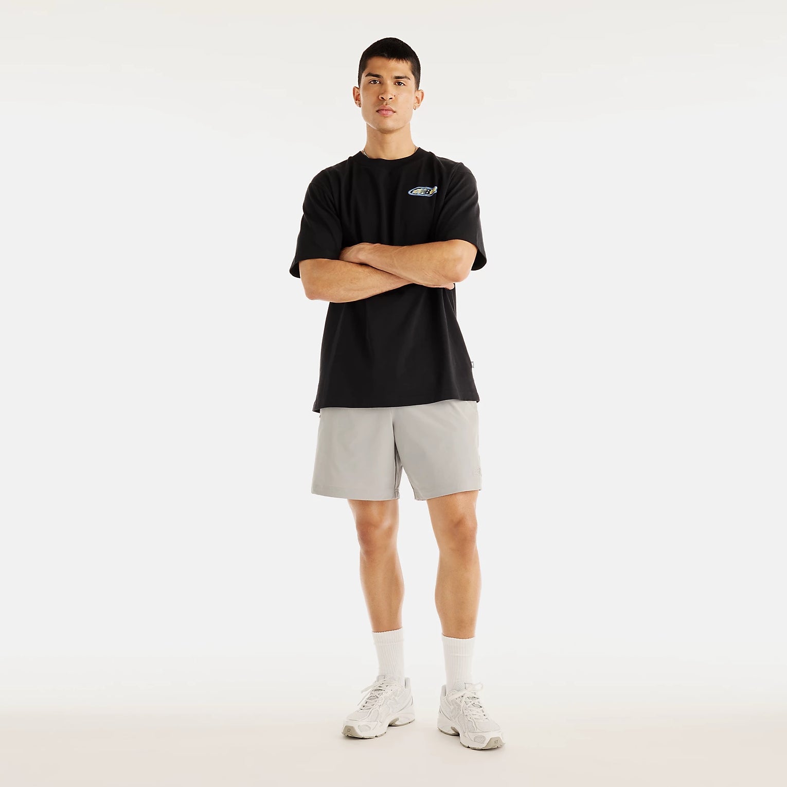 Мъжка тениска New Balance Heat Map Forward Thinker T-Shirt - MT62O0CVBK модел отпред