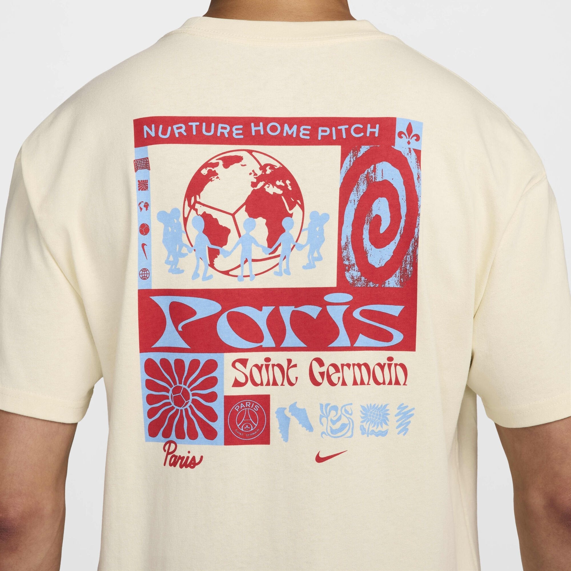 Мъжка тениска Nike Paris Saint-Germain Max90 T-Shirt - FV8501-113 принт отзад