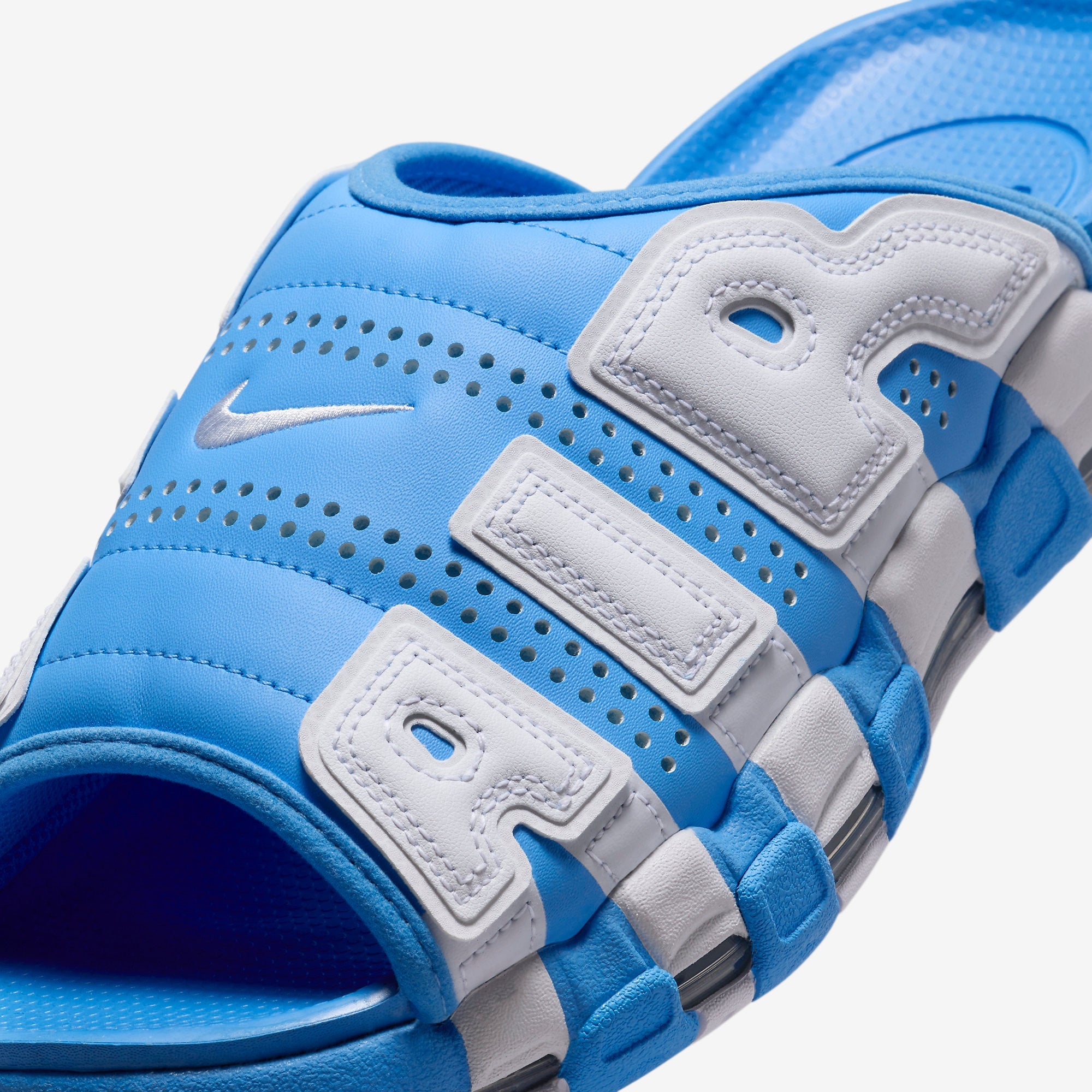 Мъжки чехли Nike Air More Uptempo Slides - FD9883-400 детайл отстрани