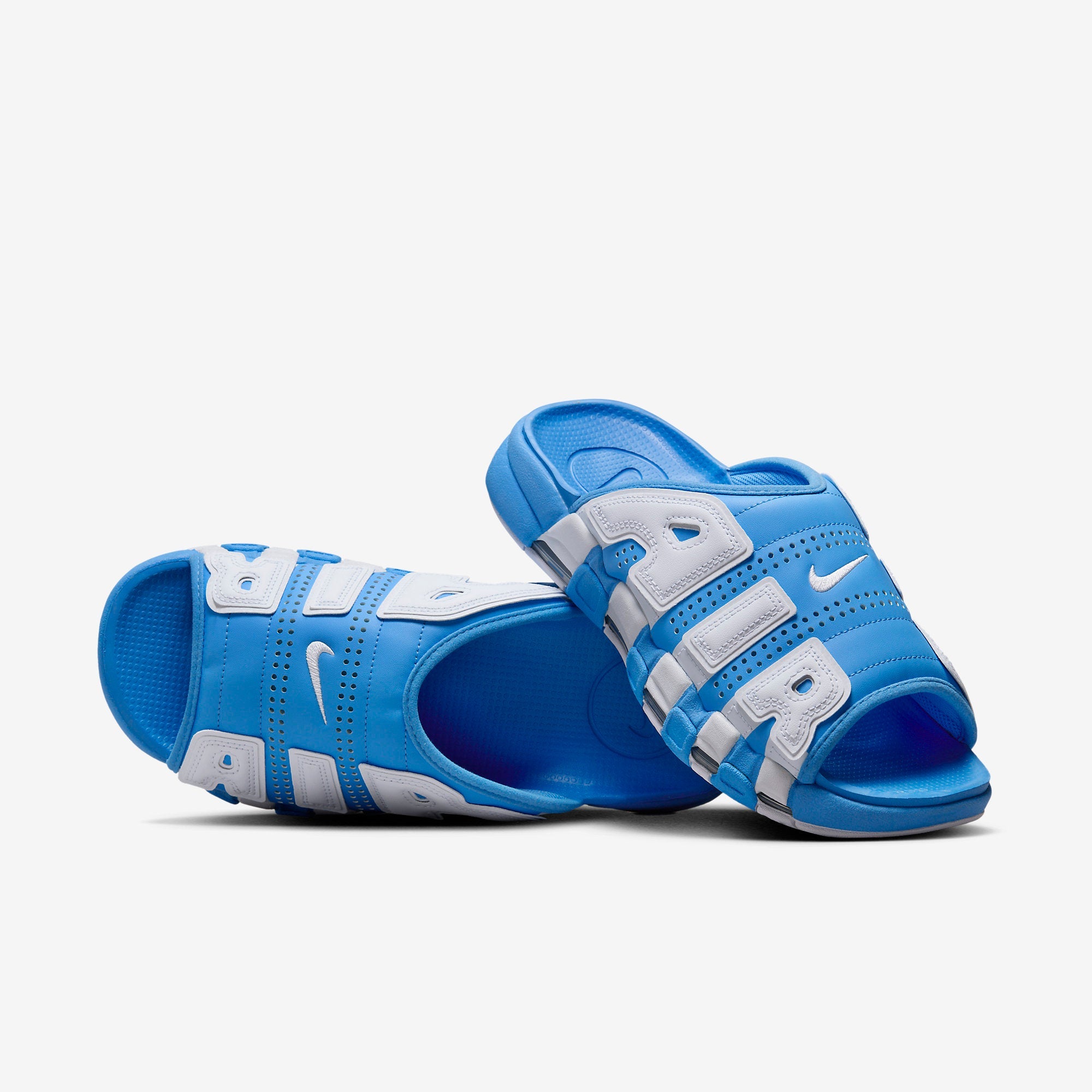 Мъжки чехли Nike Air More Uptempo Slides - FD9883-400 отпред