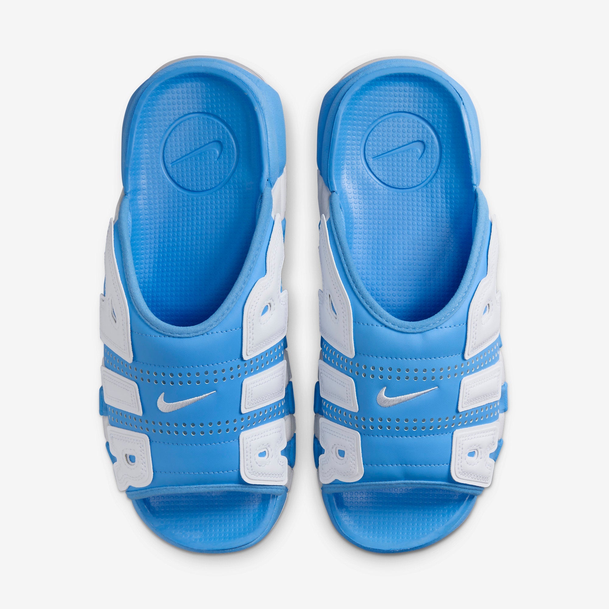 Мъжки чехли Nike Air More Uptempo Slides - FD9883-400 отгоре