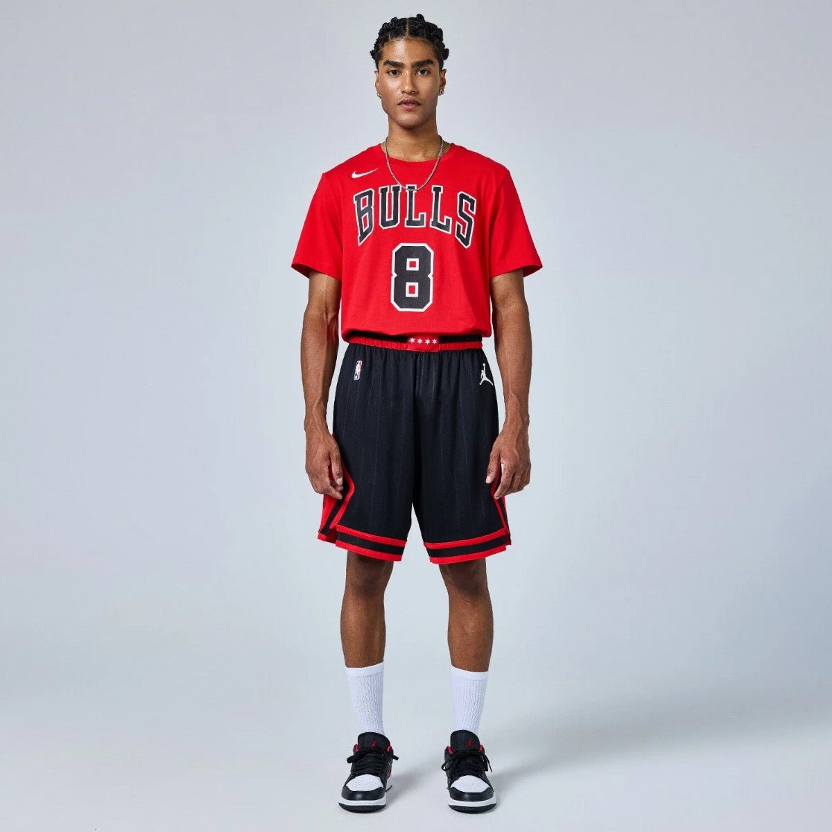 Мъжки къс панталон Jordan Chicago Bulls - CV9555-010 модел отпред