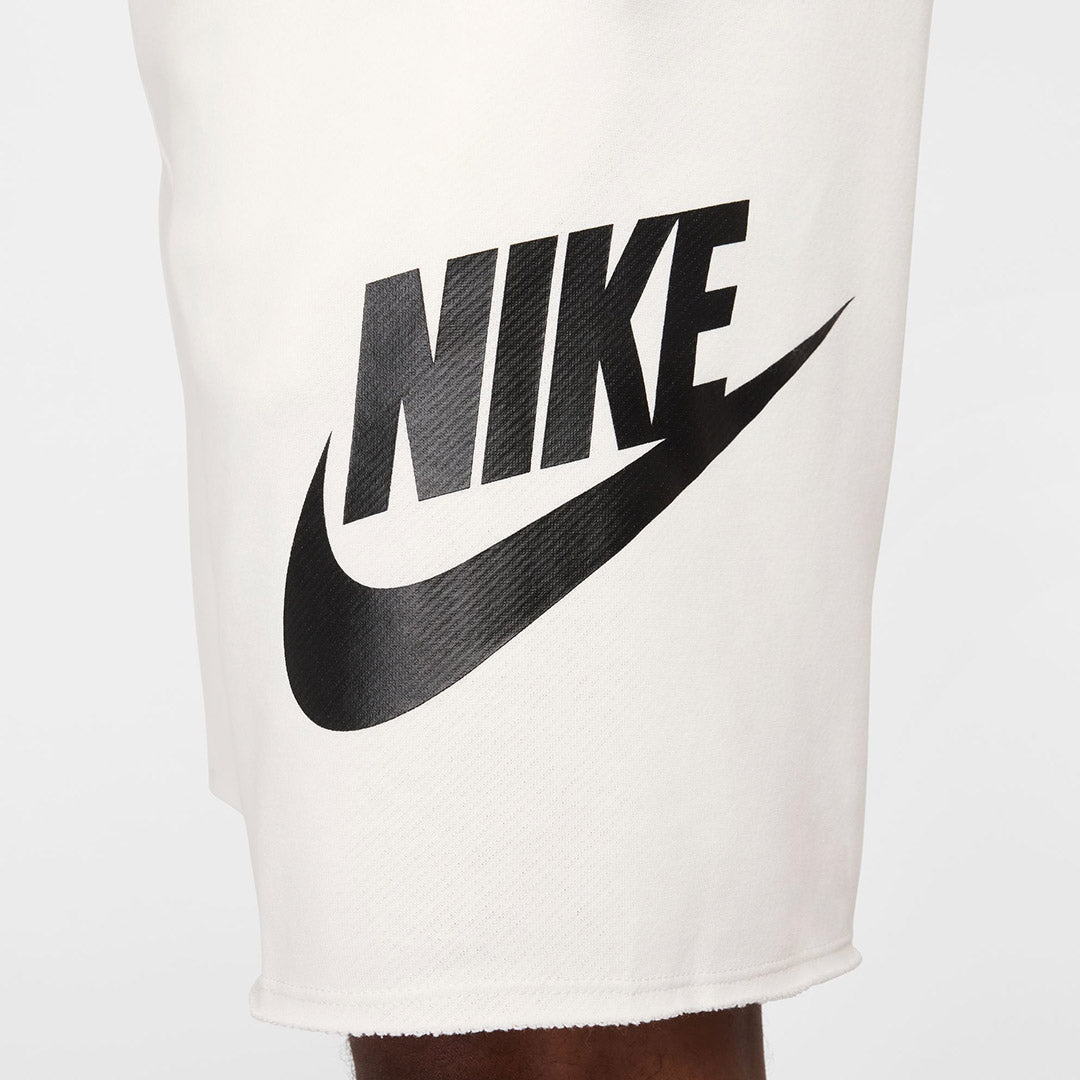 Мъжки къс панталон Nike Club Men's French Terry Alumni Shorts - FQ4950-133 детайл лого