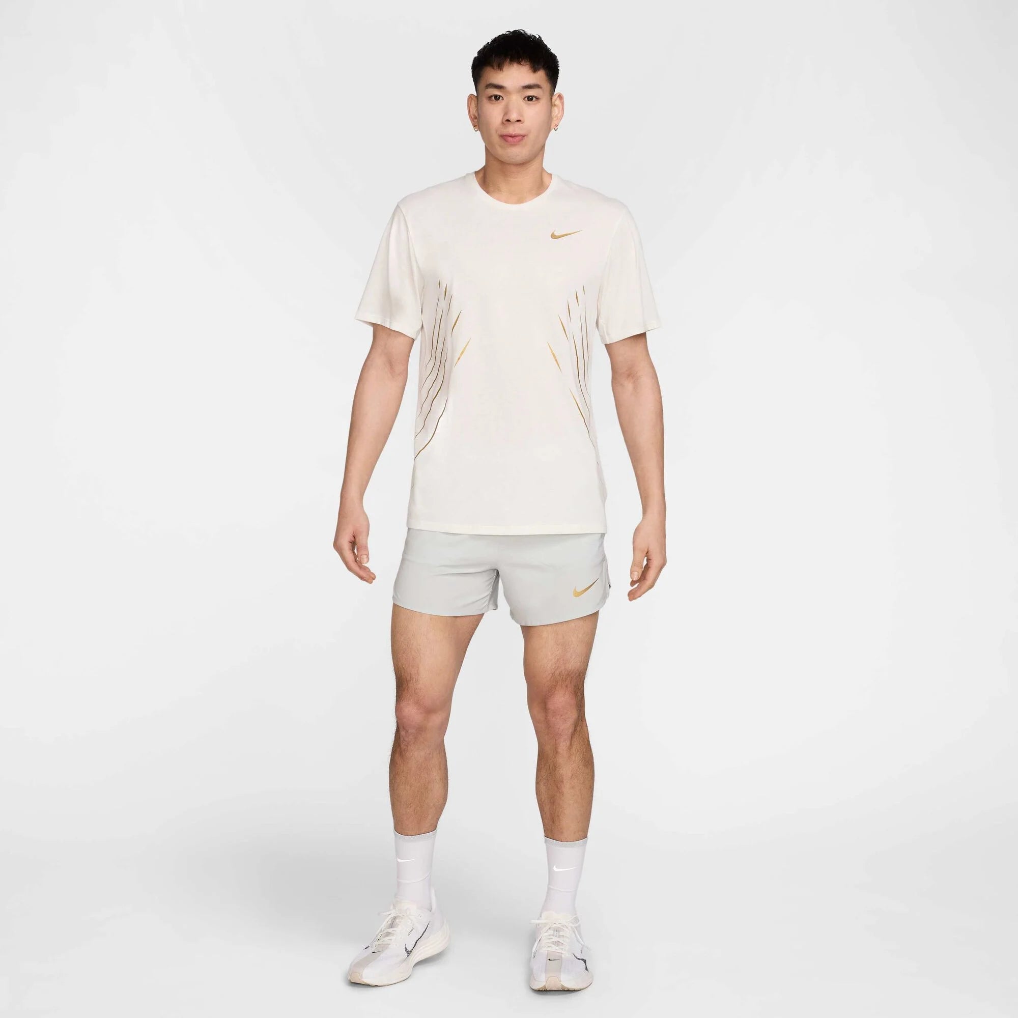 Мъжки къс панталон Nike x Jakob Dri-FIT Brief-Lined Running Shorts - HJ3536-034 модел отпред