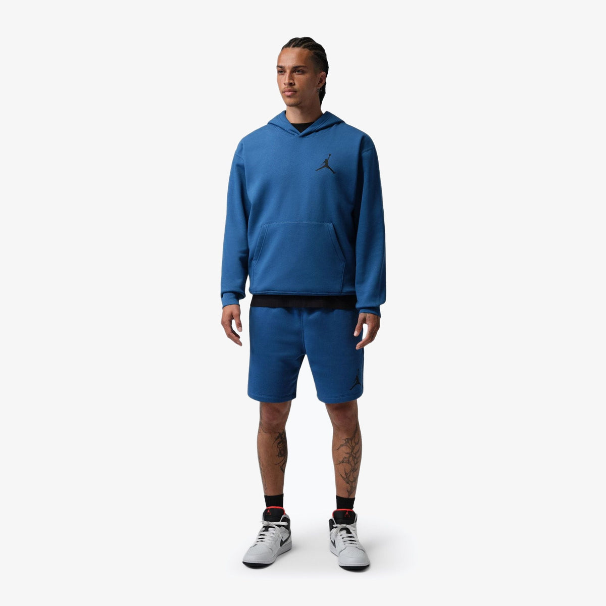 Мъжко худи Jordan Jumpman Fleece Pullover Hoodie - IR0333-485 модел отпред