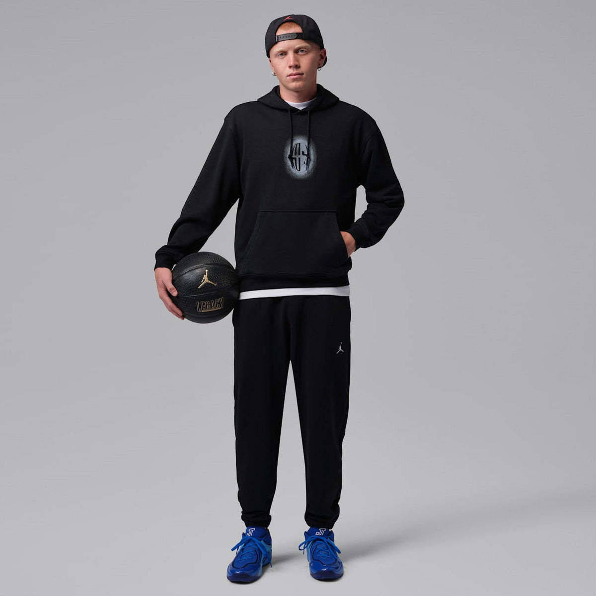 Мъжко худи Jordan Sport Crossover Fleece Pullover Hoodie - IM7764-010 модел отпред