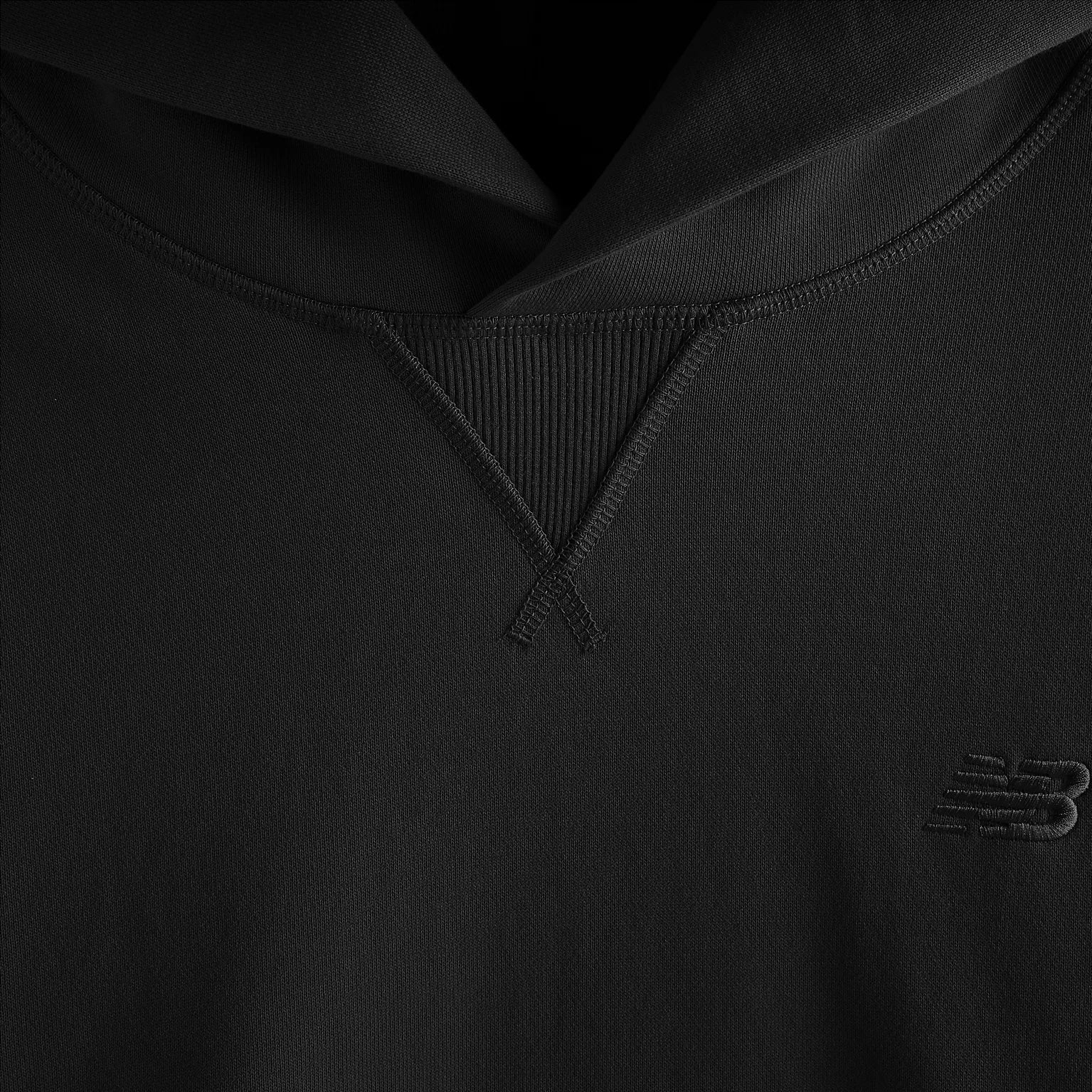 Мъжко худи New Balance Athletics French Terry Hoodie - MT41534BK детайл