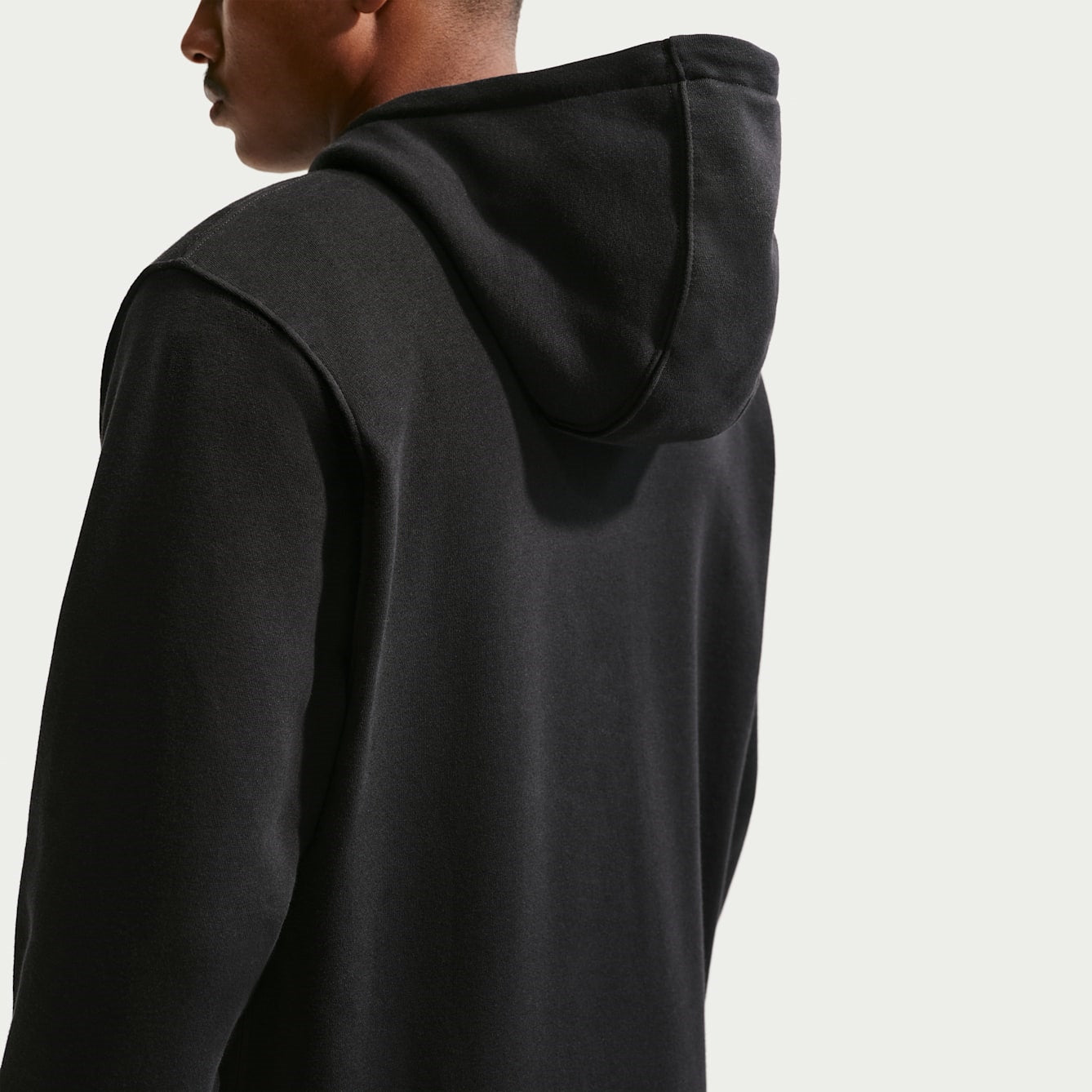 Мъжко худи Nike Club Full-Zip Fleece Hoodie - FN3861-010 отзад