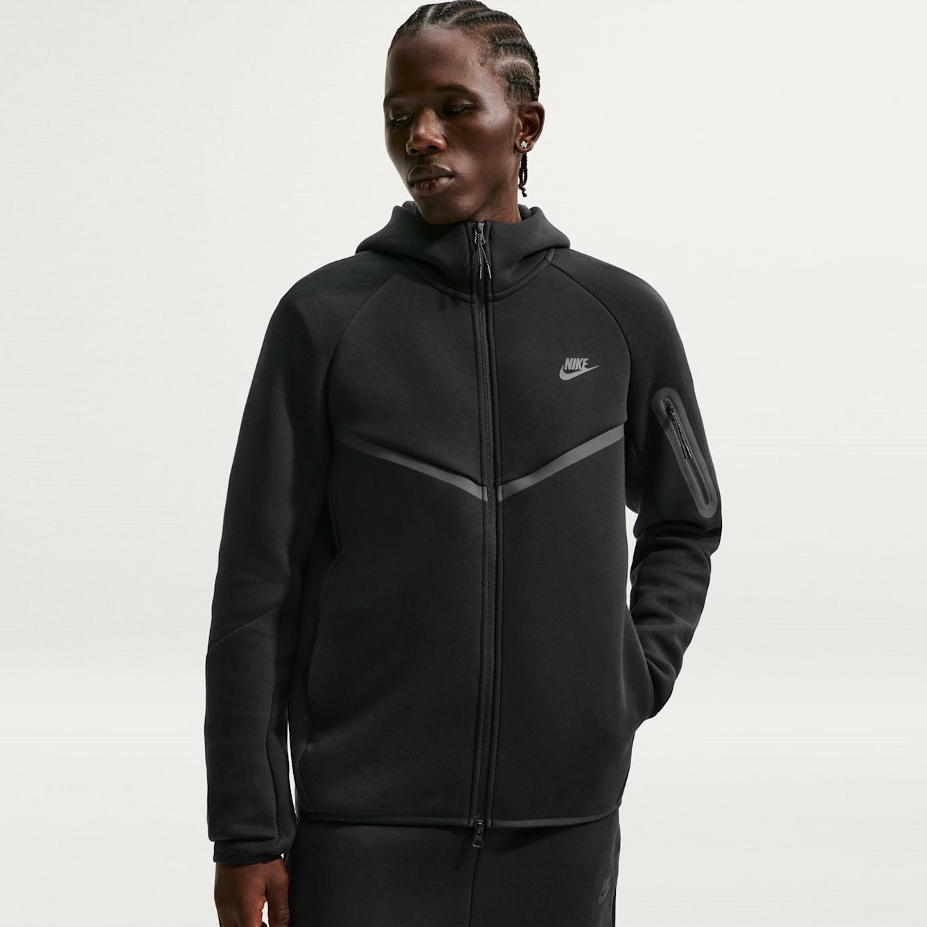 Мъжко худи Nike Tech Fleece Windrunner Hoodie - HV0949-010