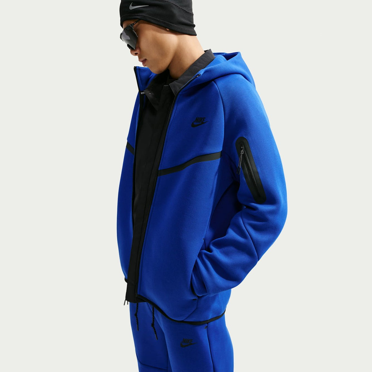 Мъжко худи Nike Tech Fleece Windrunner Full-Zip Hoodie - HV0949-417 отпред