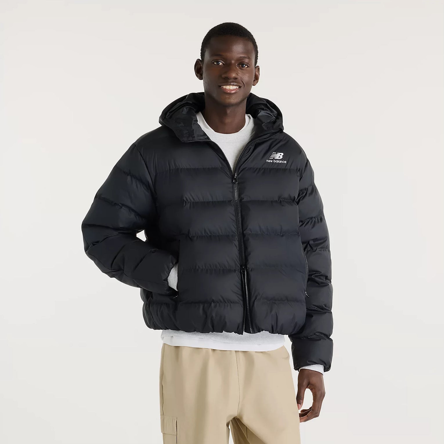 Мъжко яке New Balance Boston Puffer Jacket - MJ62G17OBK
