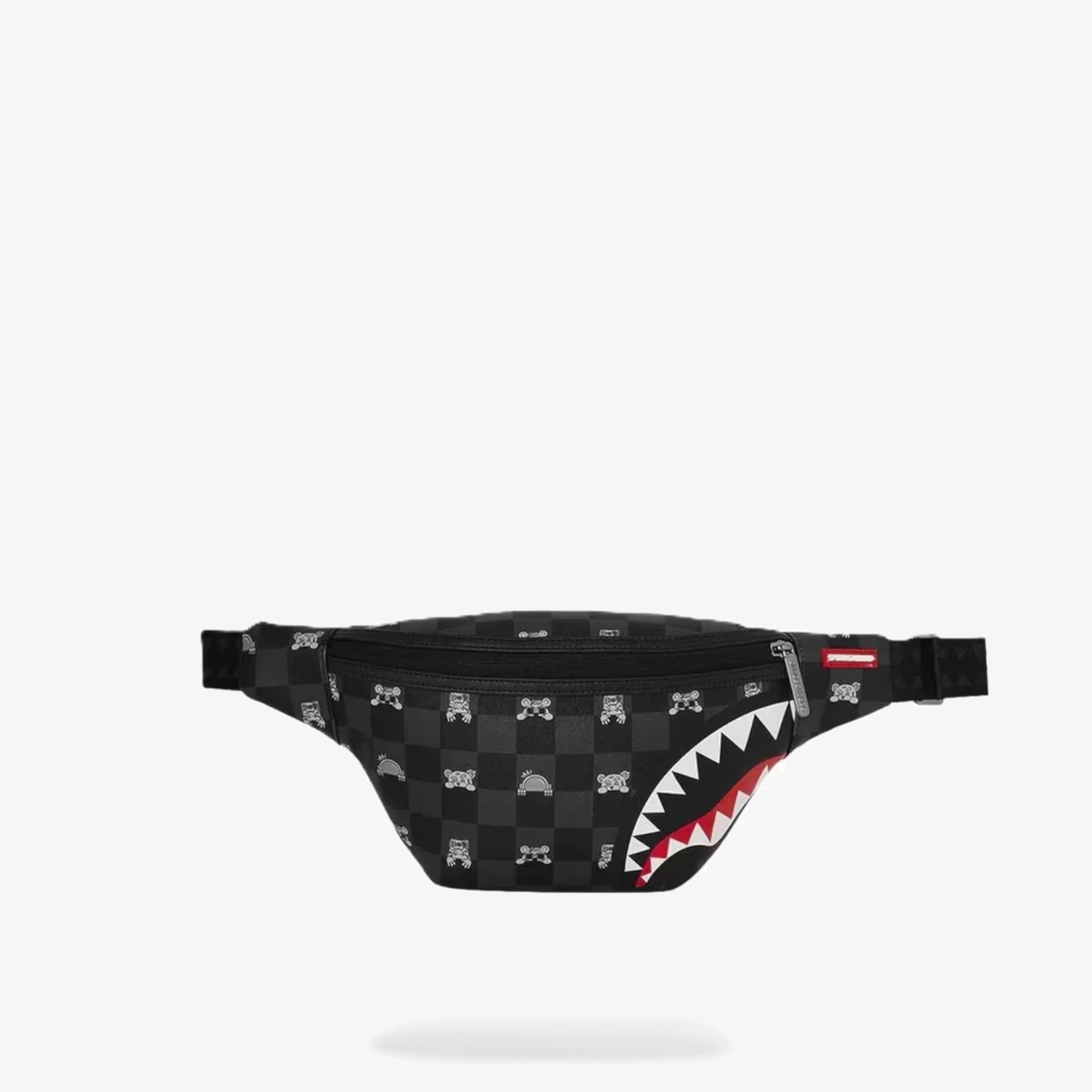 Унисекс чанта Sprayground Gray Peeking Character Check Savvy Crossbody - 910B8912NSZ