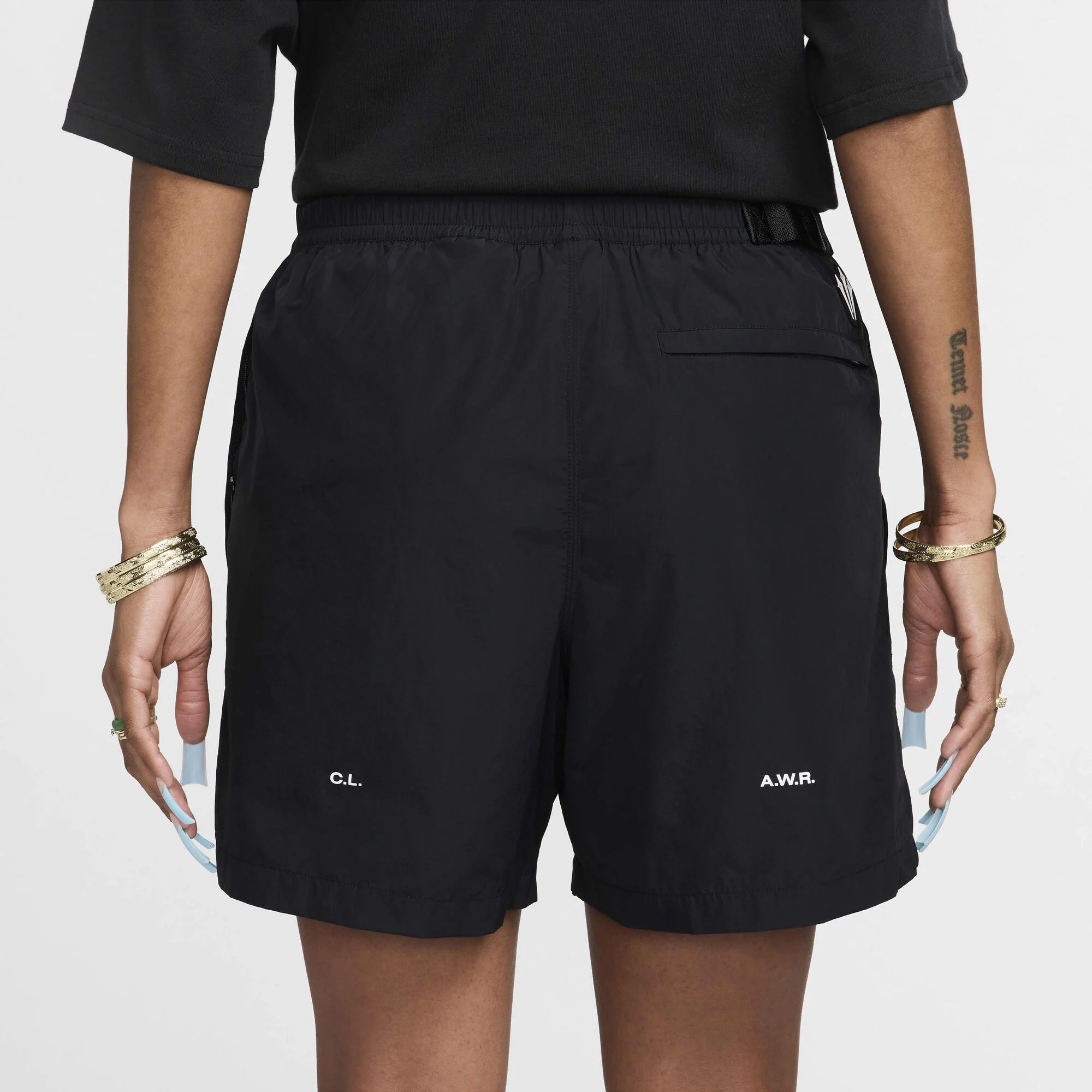 Унисекс къс панталон Nike X Nocta Cardinal Nylon Shorts - FN8194-010 отзад