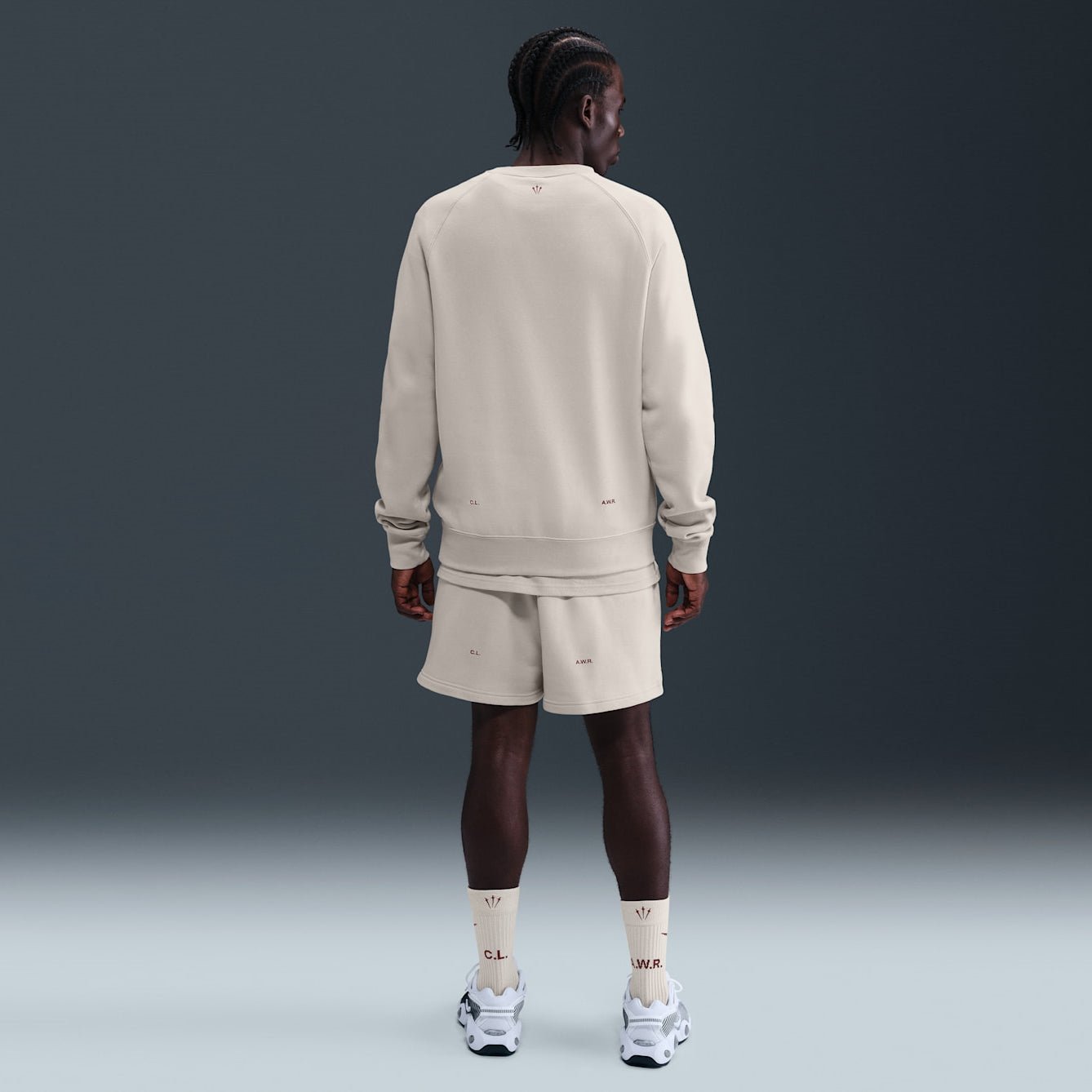 Унисекс къс панталон Nike X Nocta Cardinal Fleece Shorts FQ0408-104 модели отзад