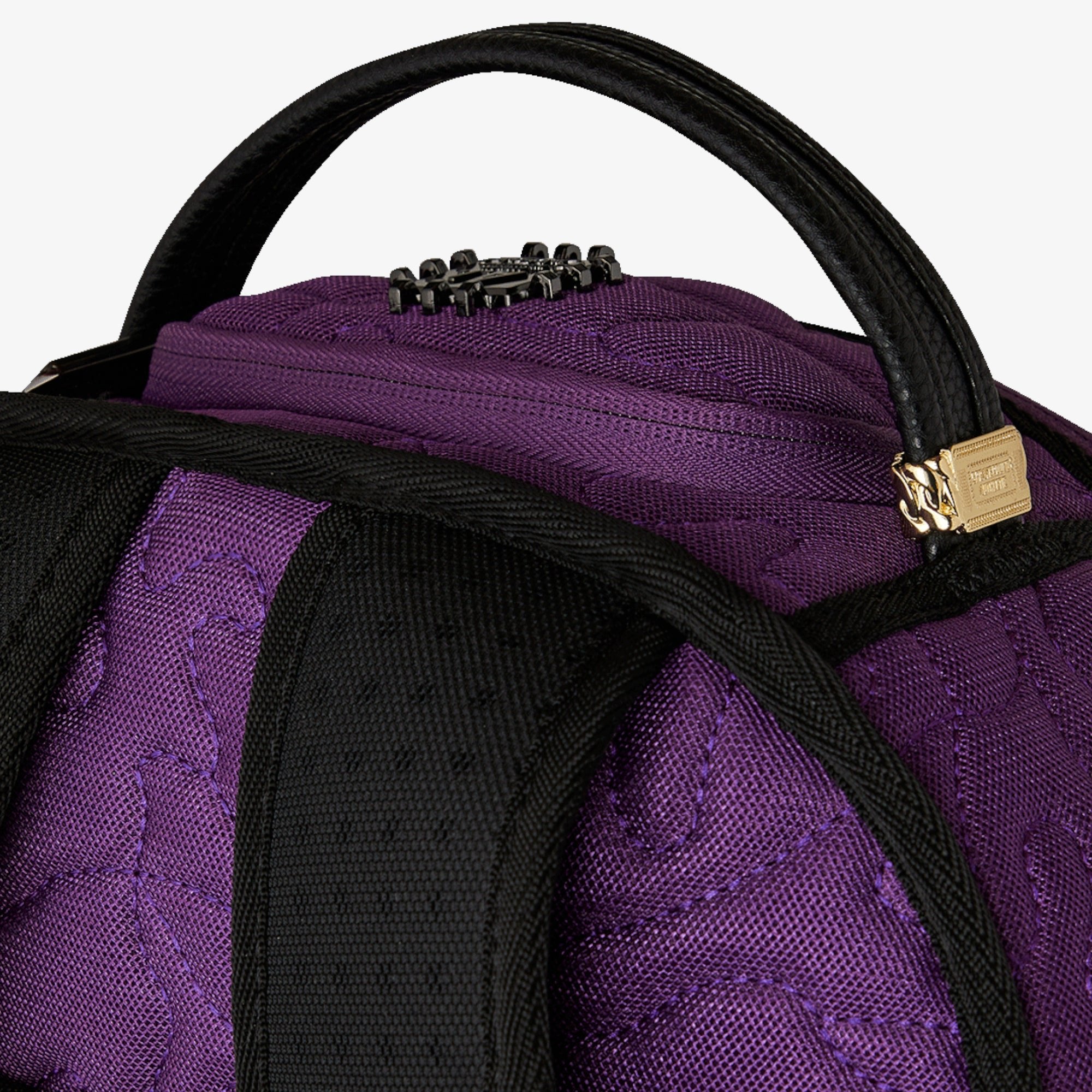 Унисекс раница Sprayground Ai Quilted Iridescent Backpack - 910B7717NSZ детайл дръжка