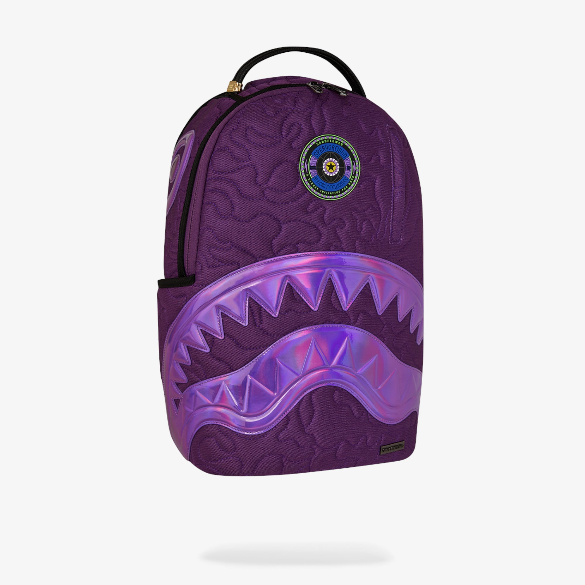 Унисекс раница Sprayground Ai Quilted Iridescent Backpack - 910B7717NSZ отляво