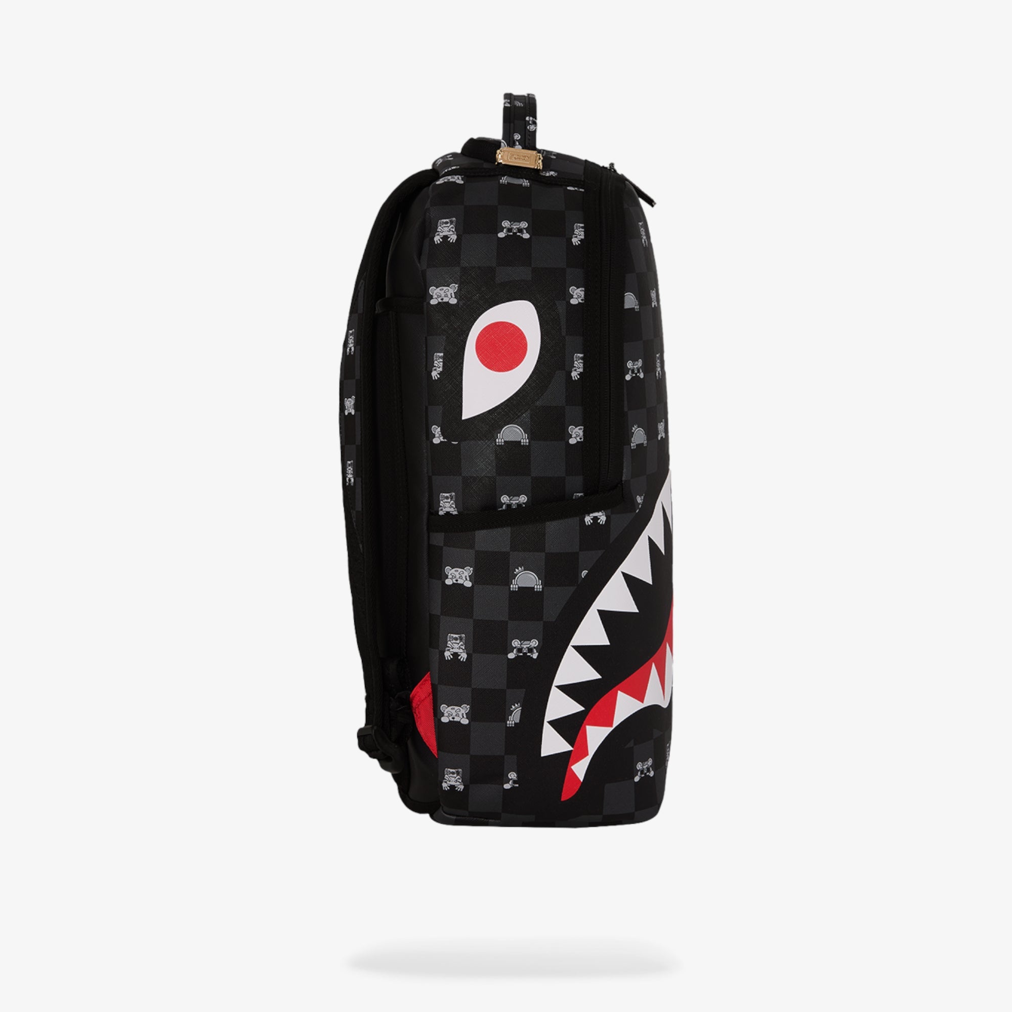 Унисекс раница Sprayground Gray Peeking Character Check DLXSV Backpack - 910B8872NSZ отстрани