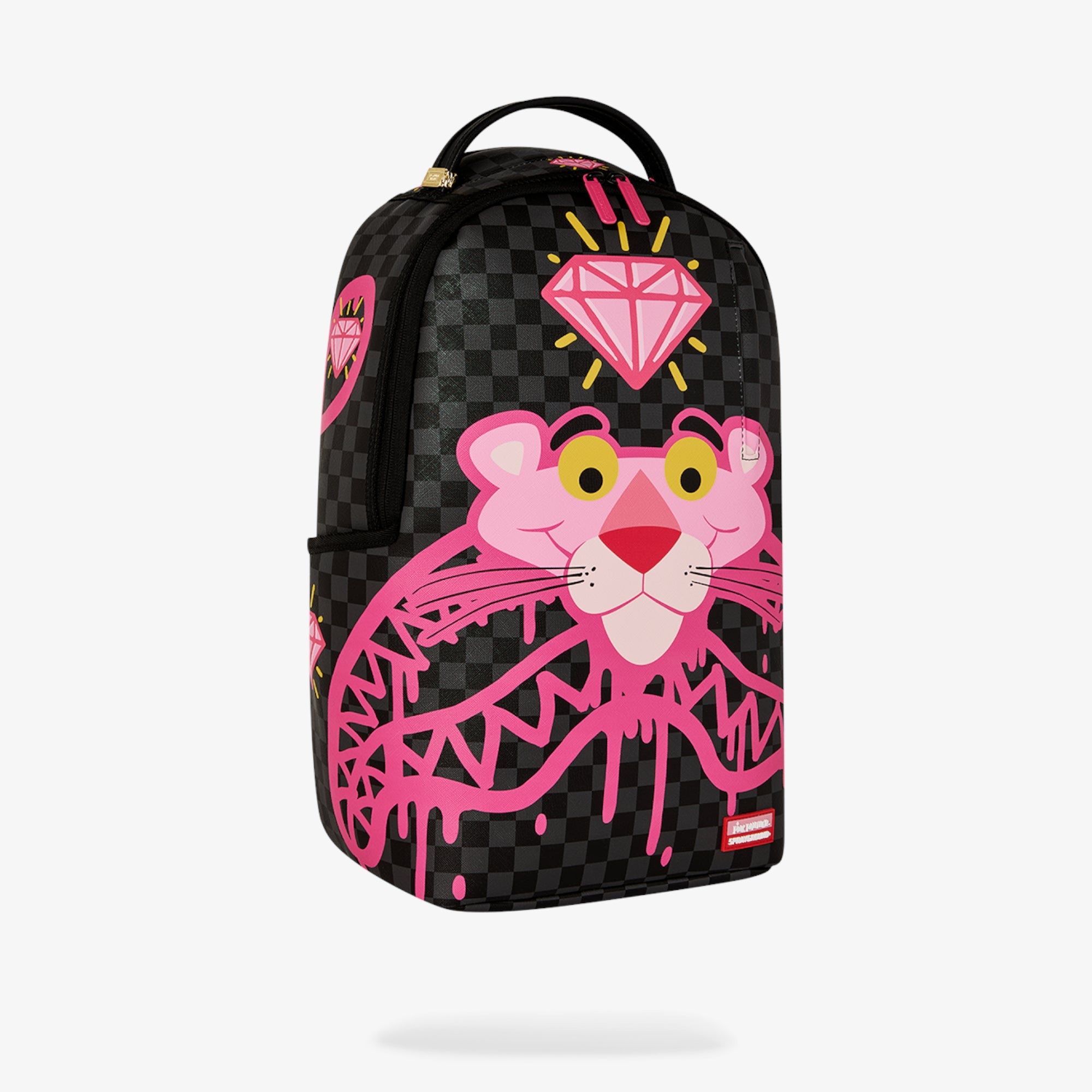 Унисекс раница Sprayground Pink Panther Drippy Diamonds Backpack - 910B8790NSZ отляво